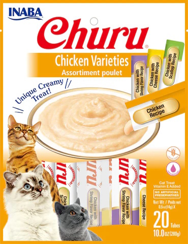 Churu Creamy Cat Treats Chicken Variety - Skilos, A Family Pet Store