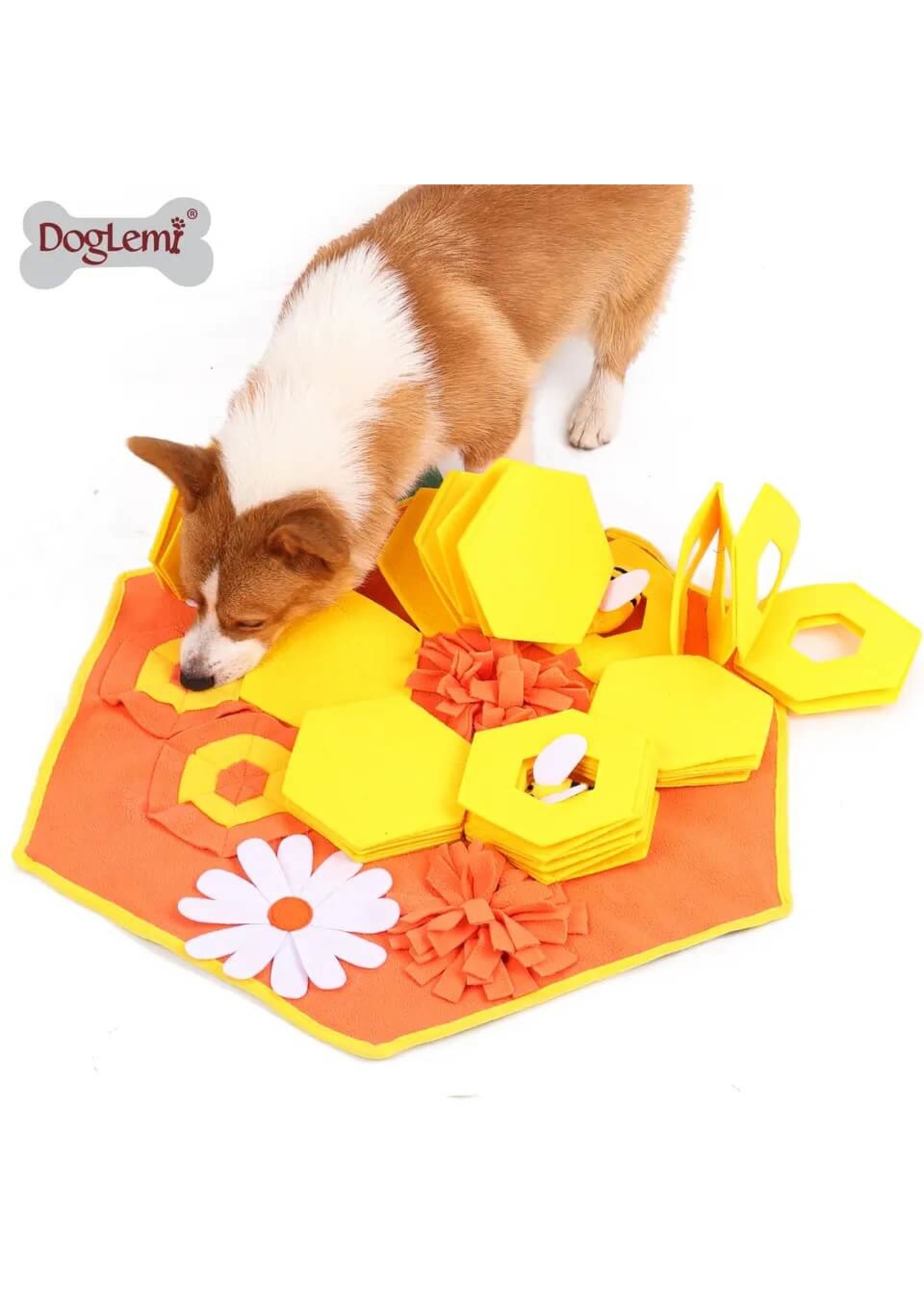 Dog Enrichment Snuffle Honeycomb Puzzle Toy