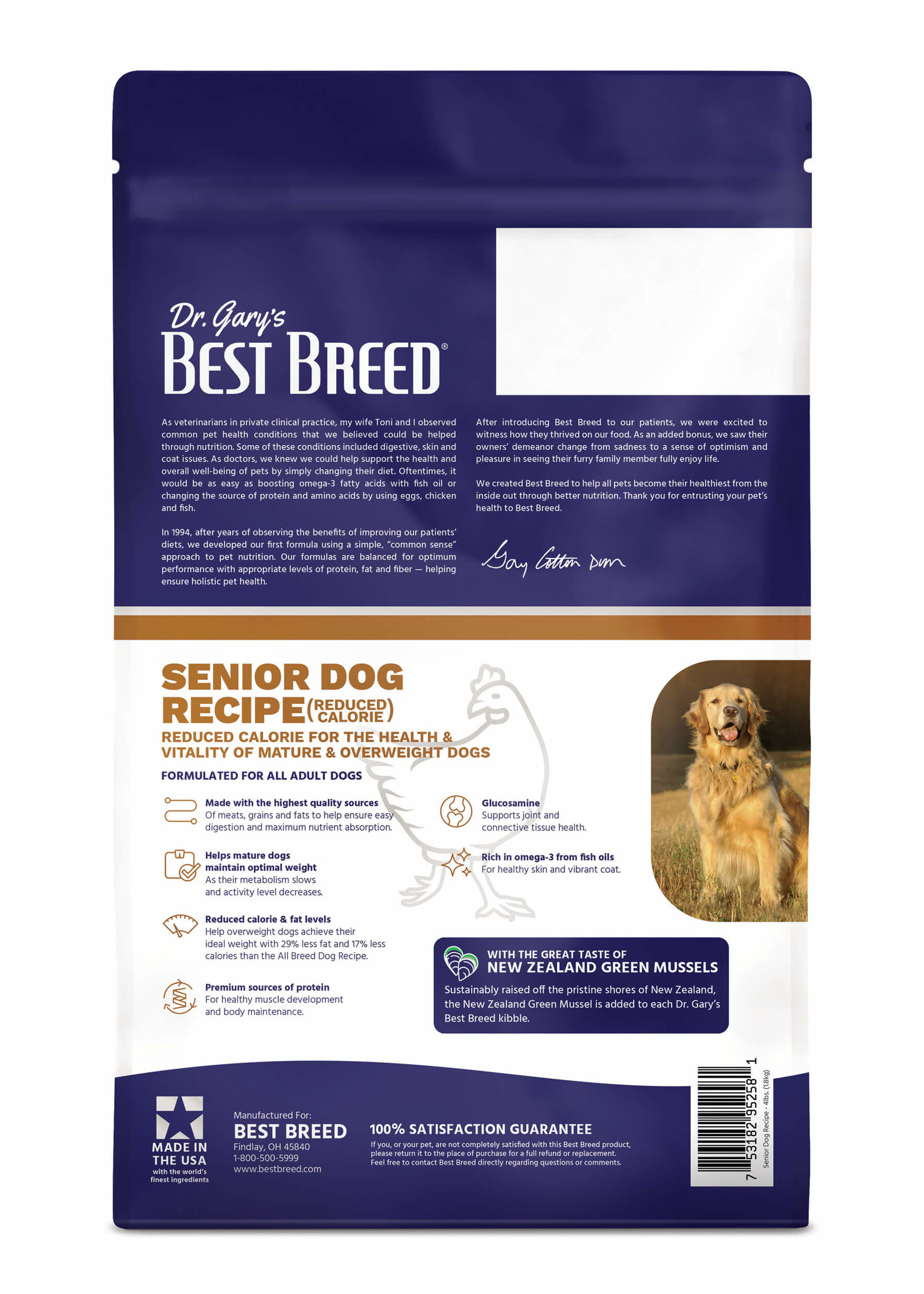 Dr. Gary's Best Breed Dr. Gary's Best Breed Holistic Senior Dog Food