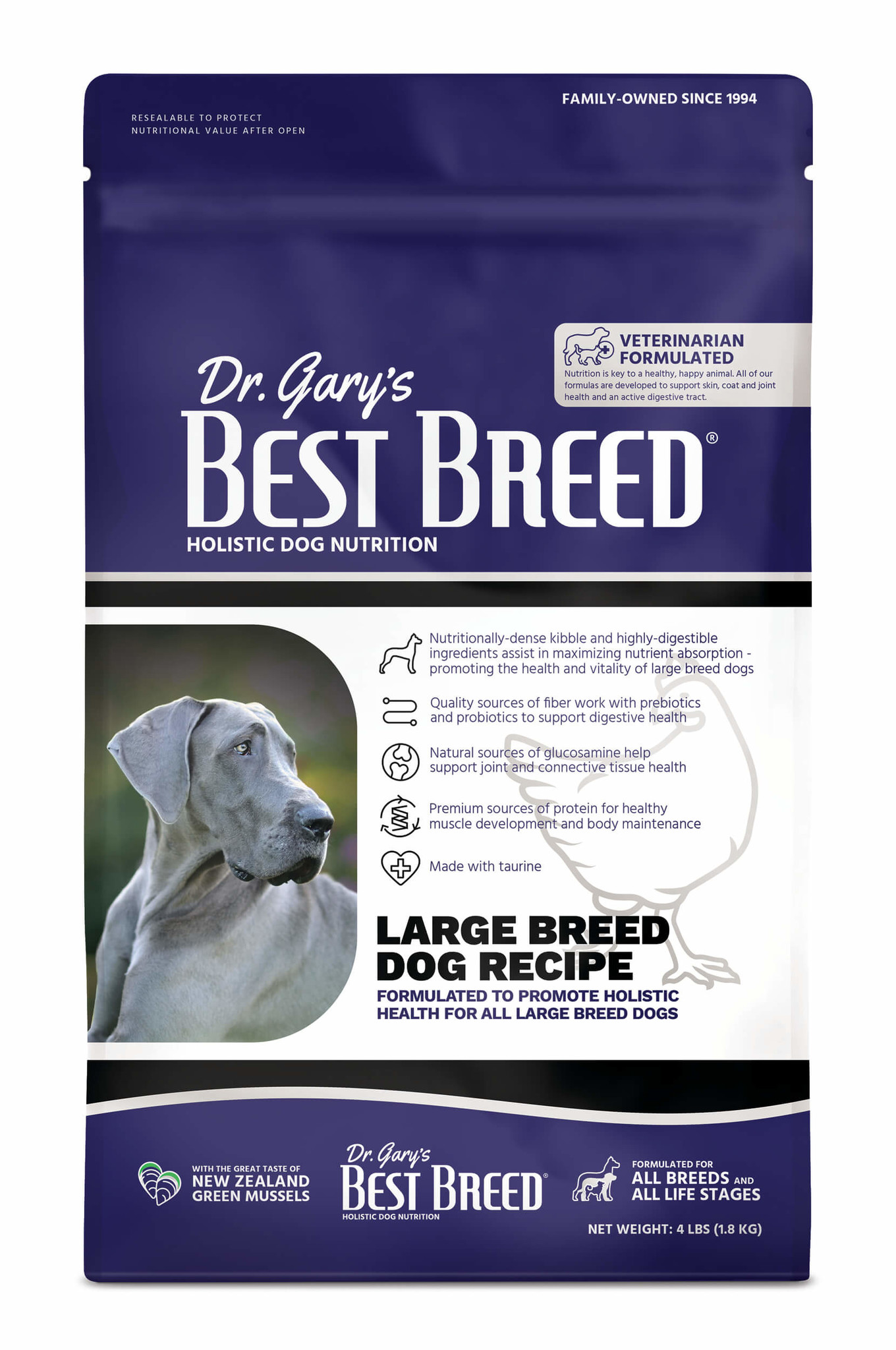 Top rated dry dog food for large clearance breeds