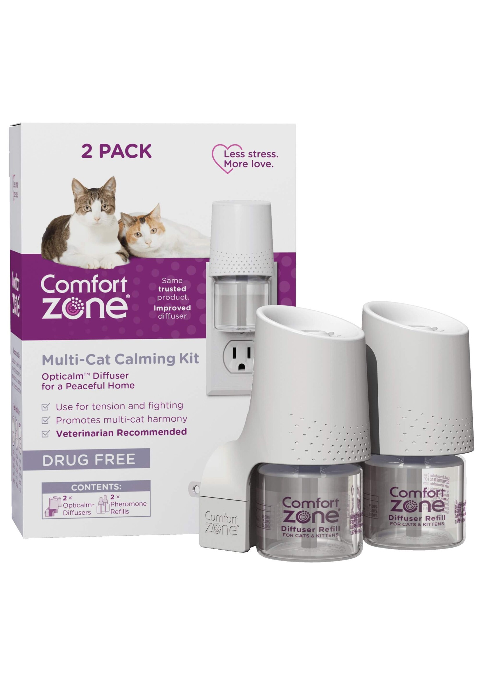 Comfort Zone 2 Pack Comfort Zone Multicat Diffuser Kit