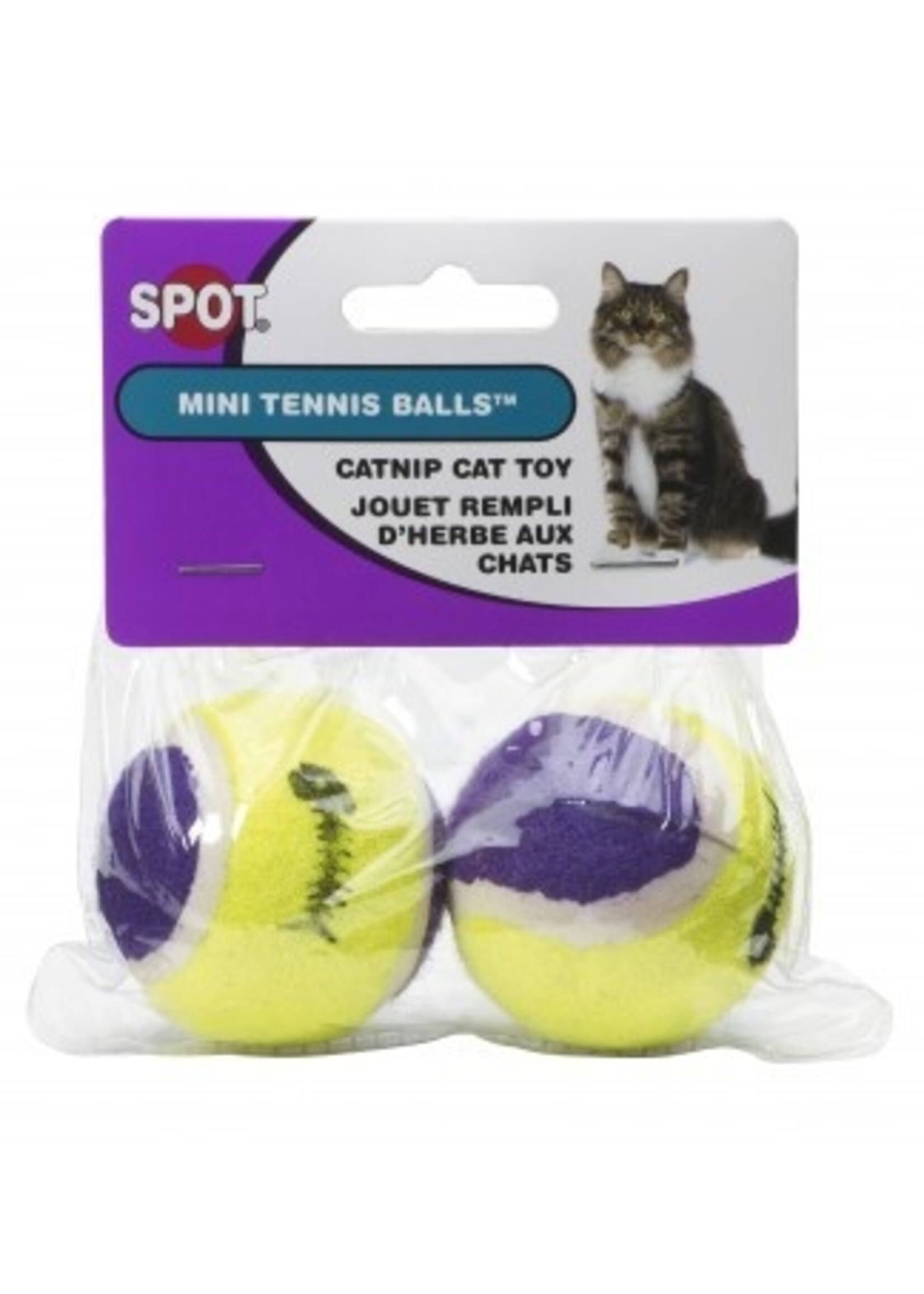 Spot Spot 2 Pack Mini Tennis Balls with Catnip