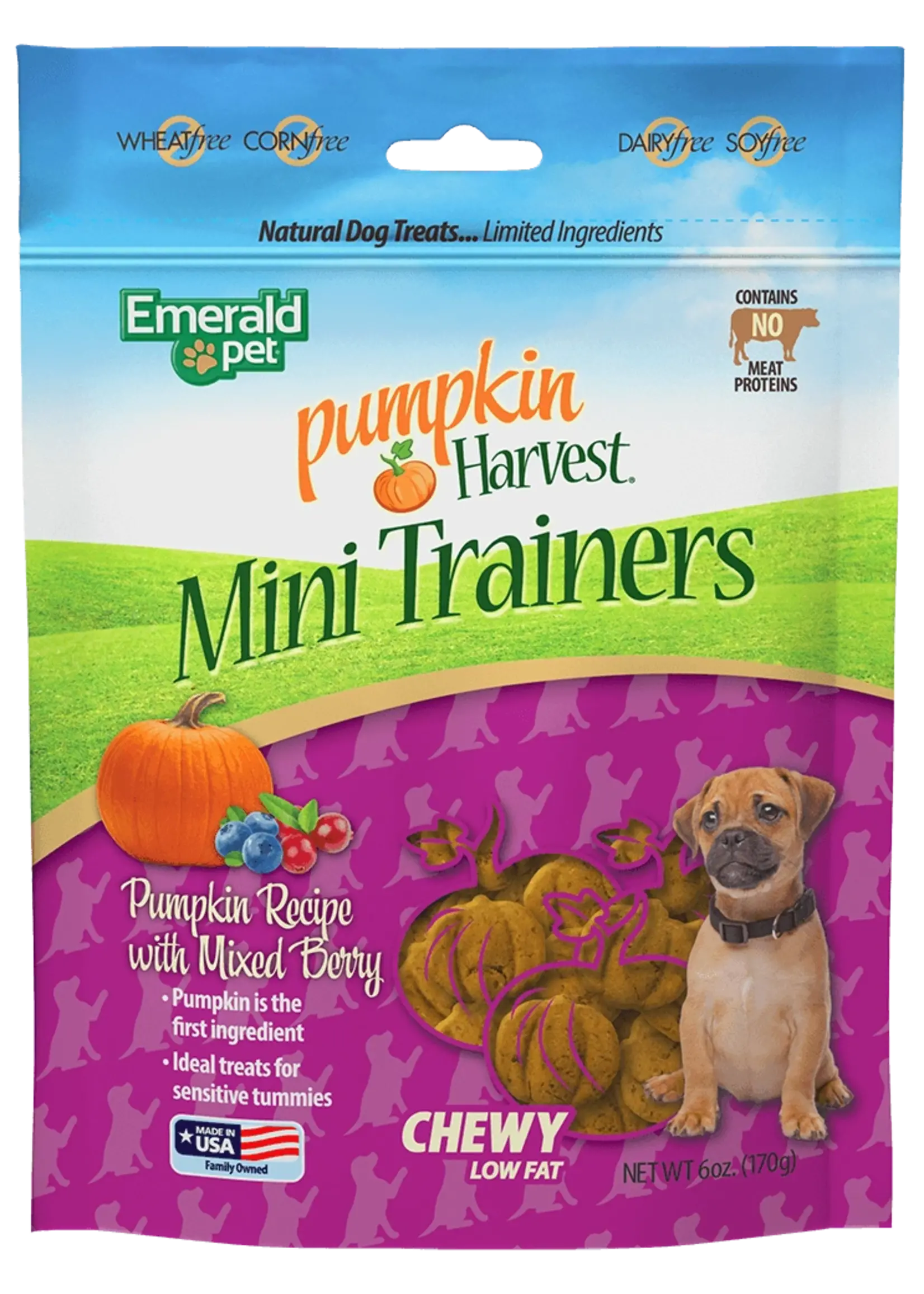 Emerald Pet Pumpkin Harvest Mini Trainers Dog Treat