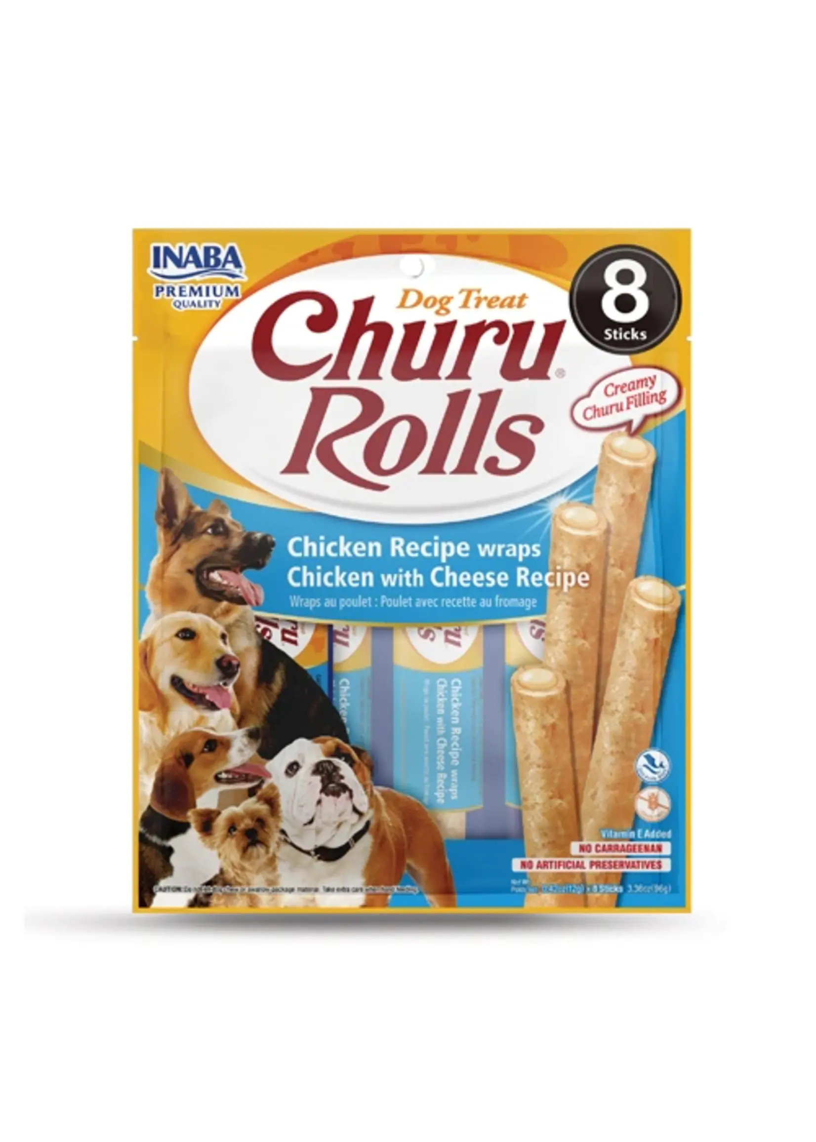 Inaba Inaba Churu Rolls Chicken and Cheese Dog Treats