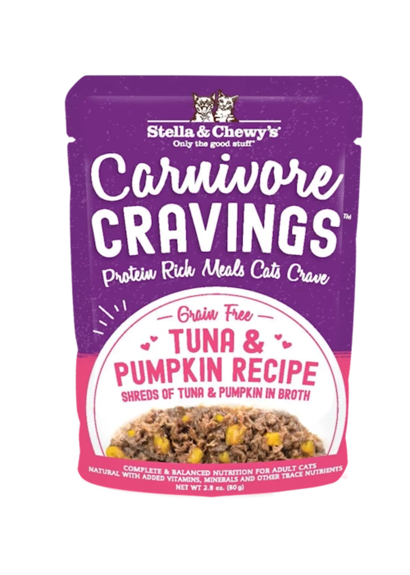 Stella & Chewy's Stella & Chewy's Carnivore Cravings Shredded Tuna and Pumpkin, 2.8oz Pouch