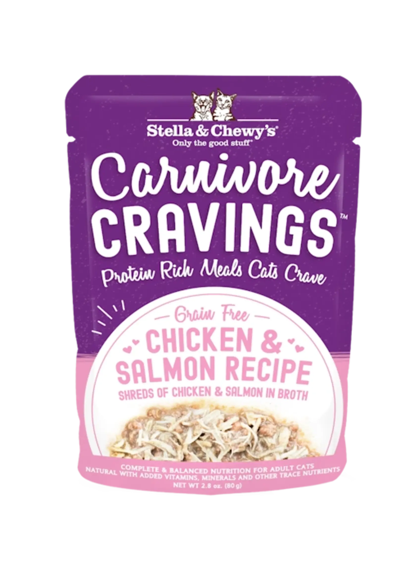 Stella & Chewy's Stella & Chewy's Carnivore Cravings Shredded Chicken and Salmon, 2.8oz Pouch