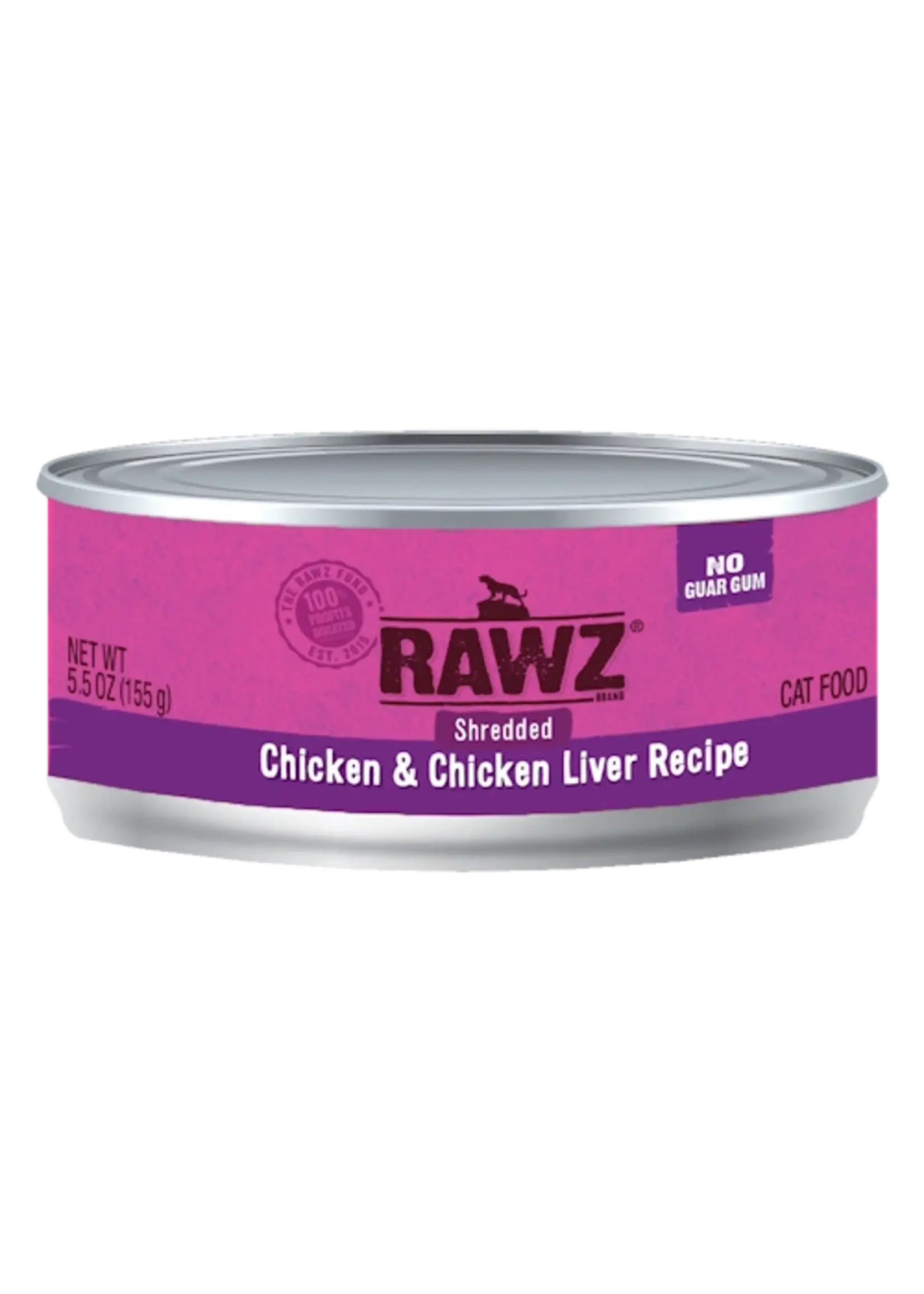 Rawz Rawz Cat Shredded Chicken & Chicken Liver, 3oz Can