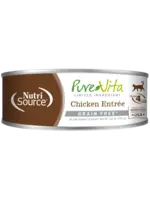 NutriSource NutriSource PureVita Grain Free Chicken Entree Cat Food, 5.5oz Can