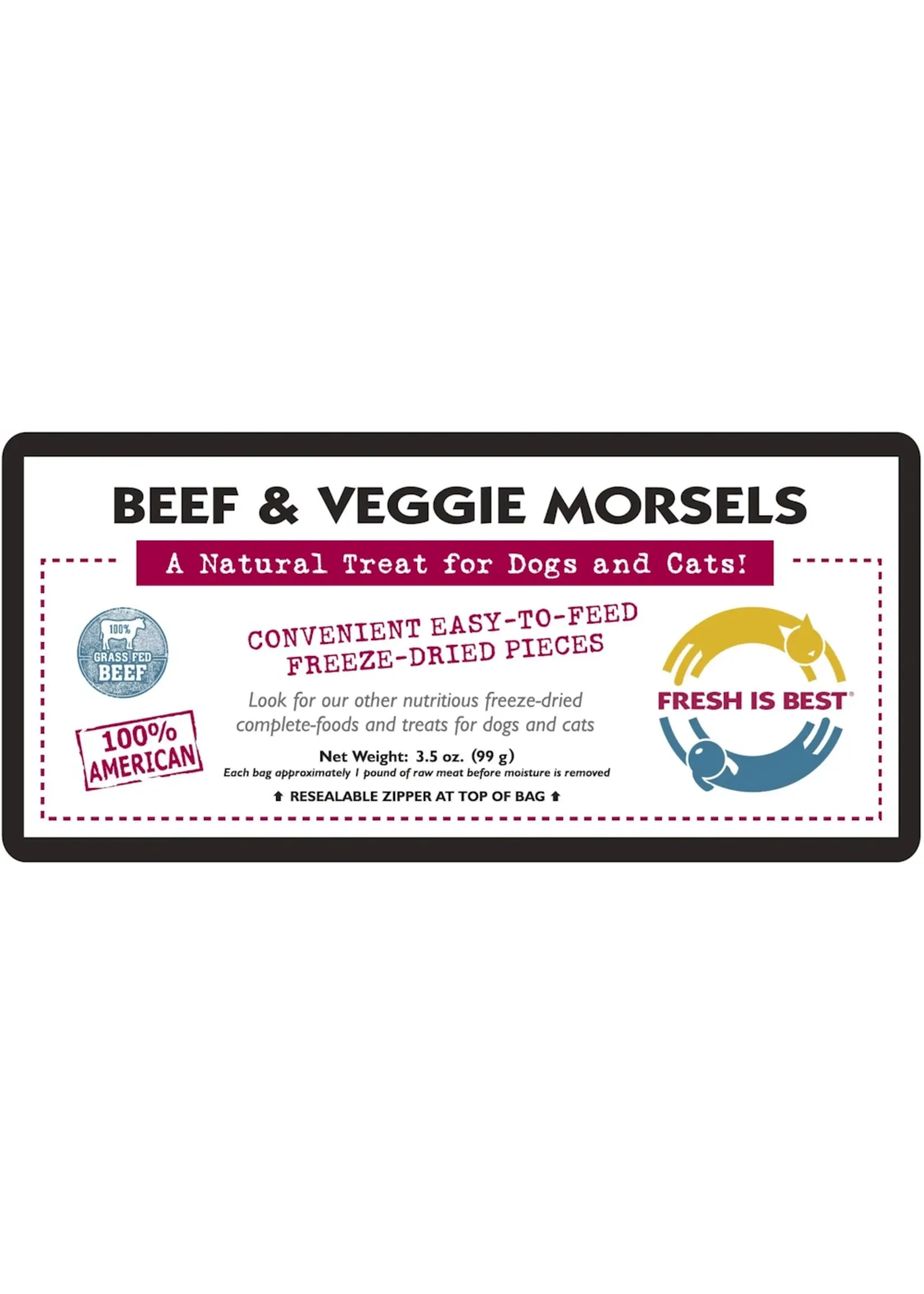 Fresh Is Best Fresh Is Best Beef & Veggie Morsels