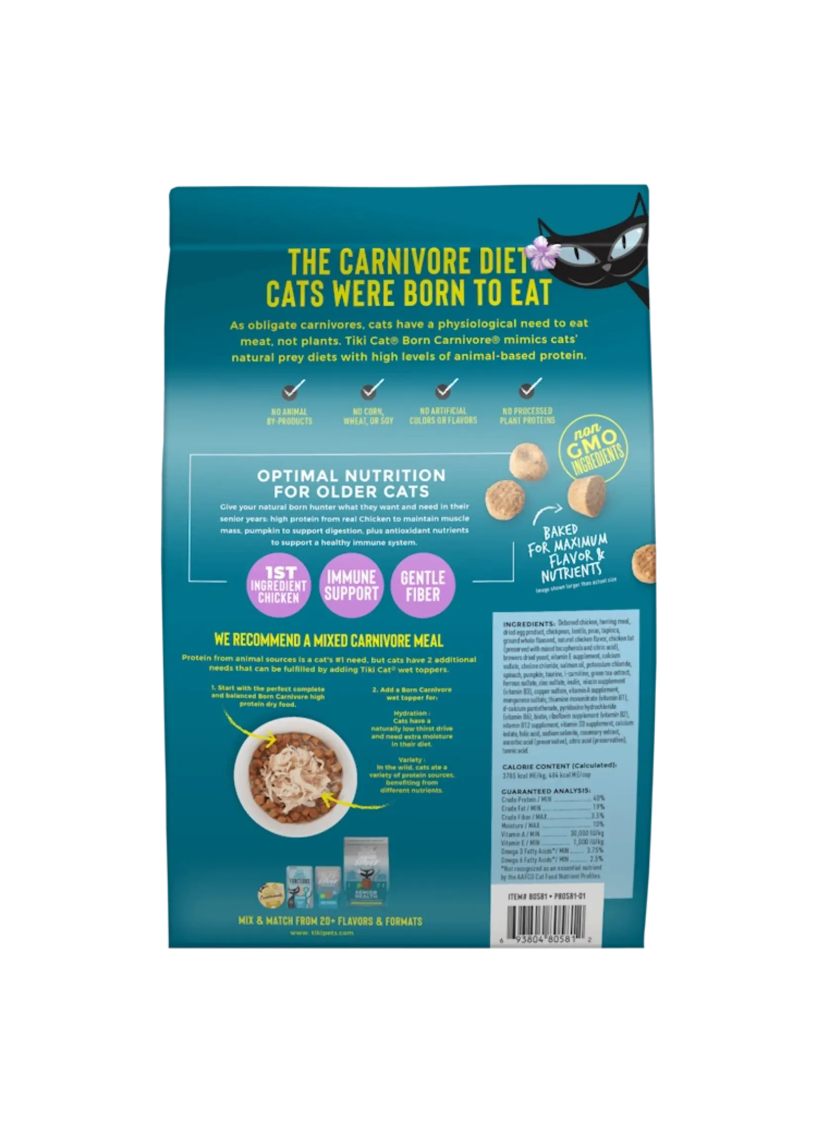 Tiki Cat Tiki Cat Born Carnivore Silver Senior Health, 5.6lb