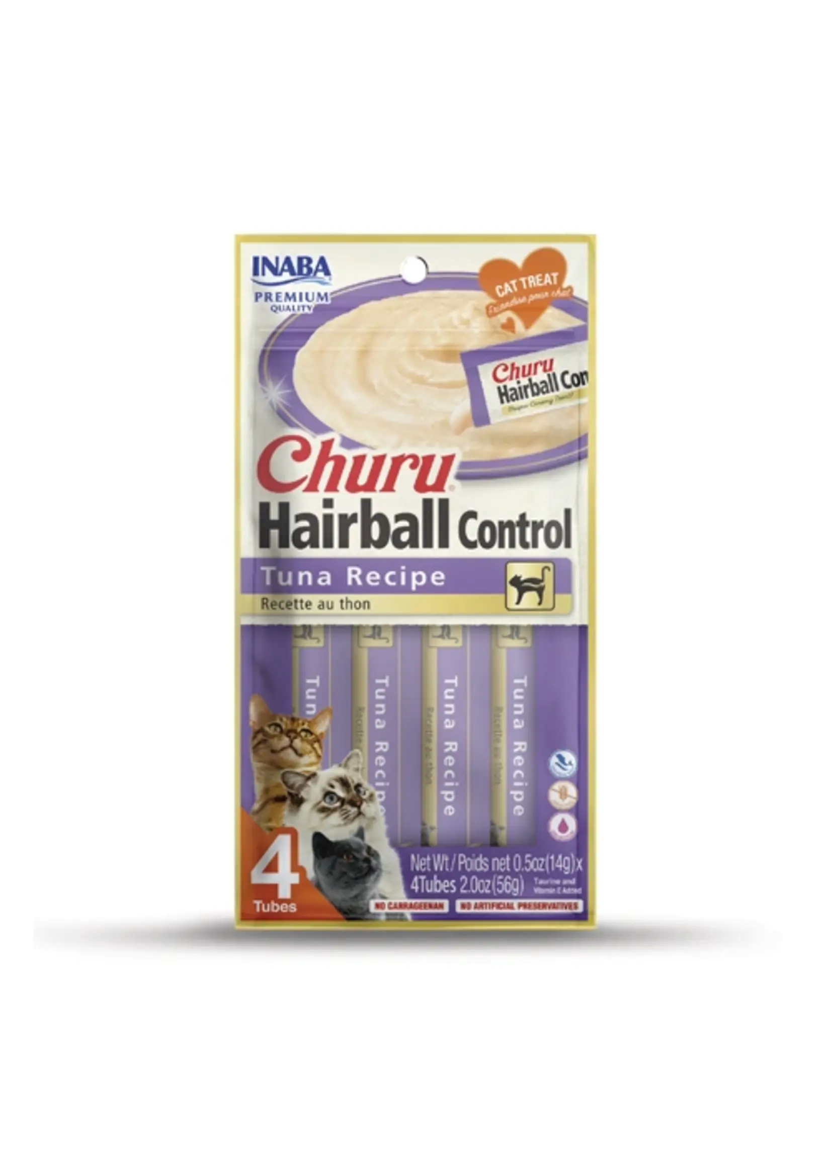 Inaba Inaba Churu Lickable Hairball Control Cat Treat - Tuna
