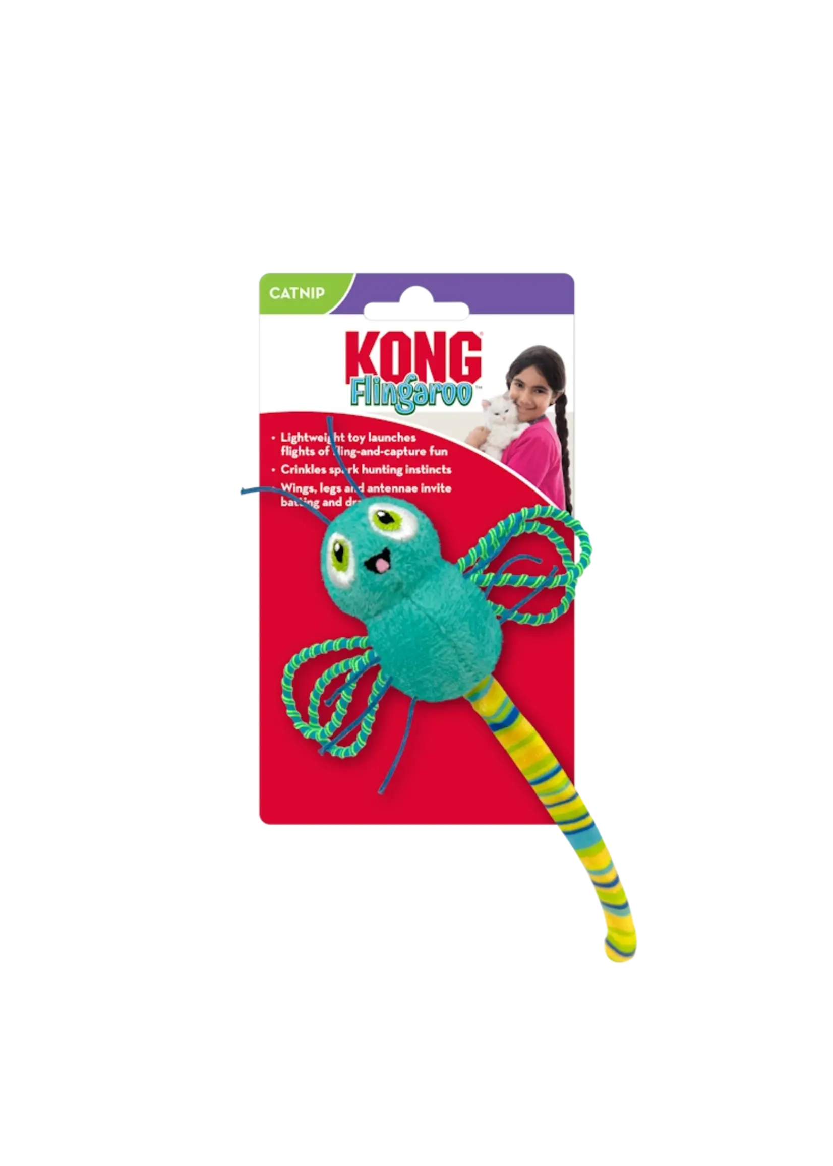 Kong Kong Flingaroo Dragonfly Cat Toy