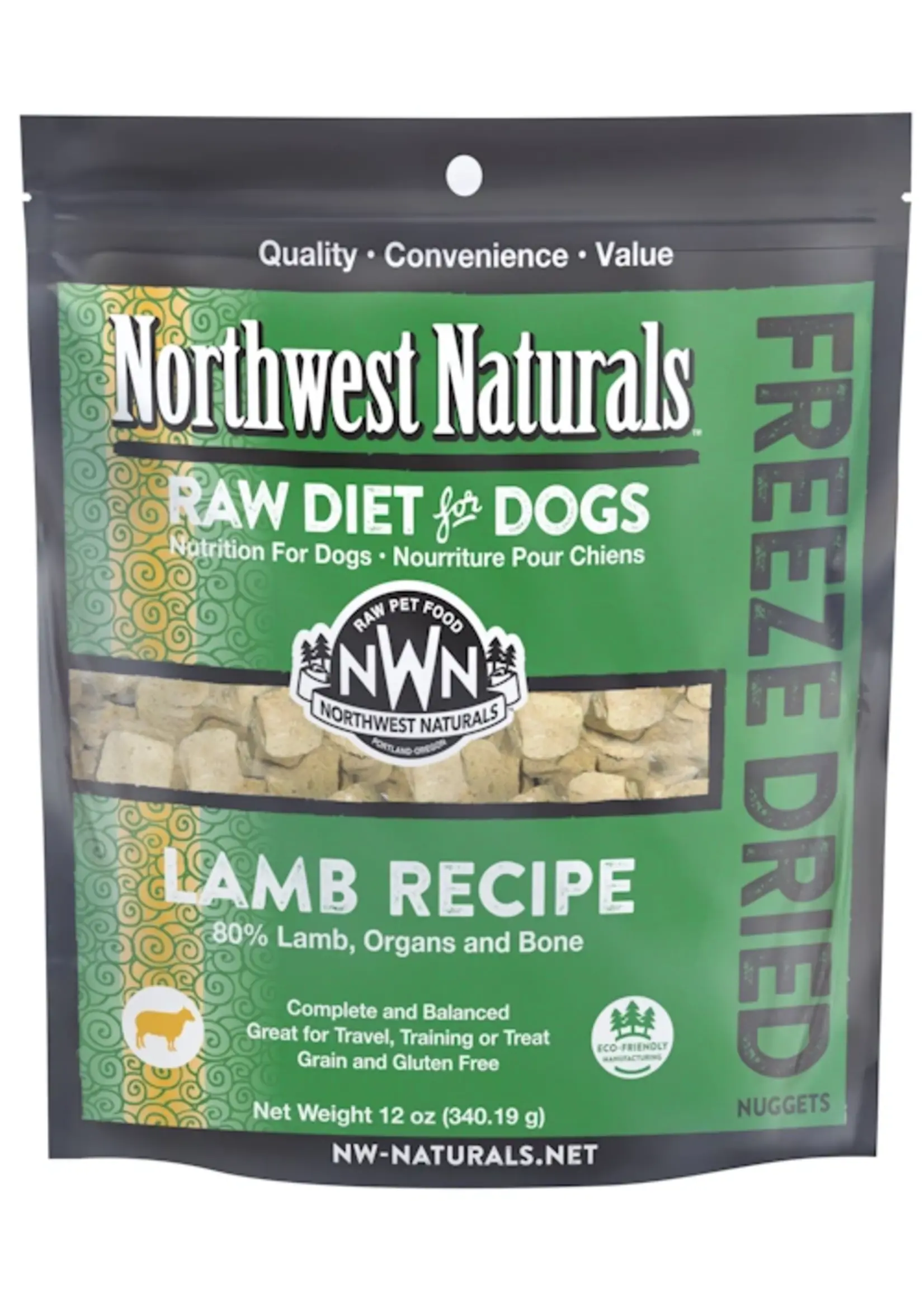 Northwest Naturals Northwest Naturals Raw Diet for Dogs Freeze Dried Lamb Nuggets 12 oz