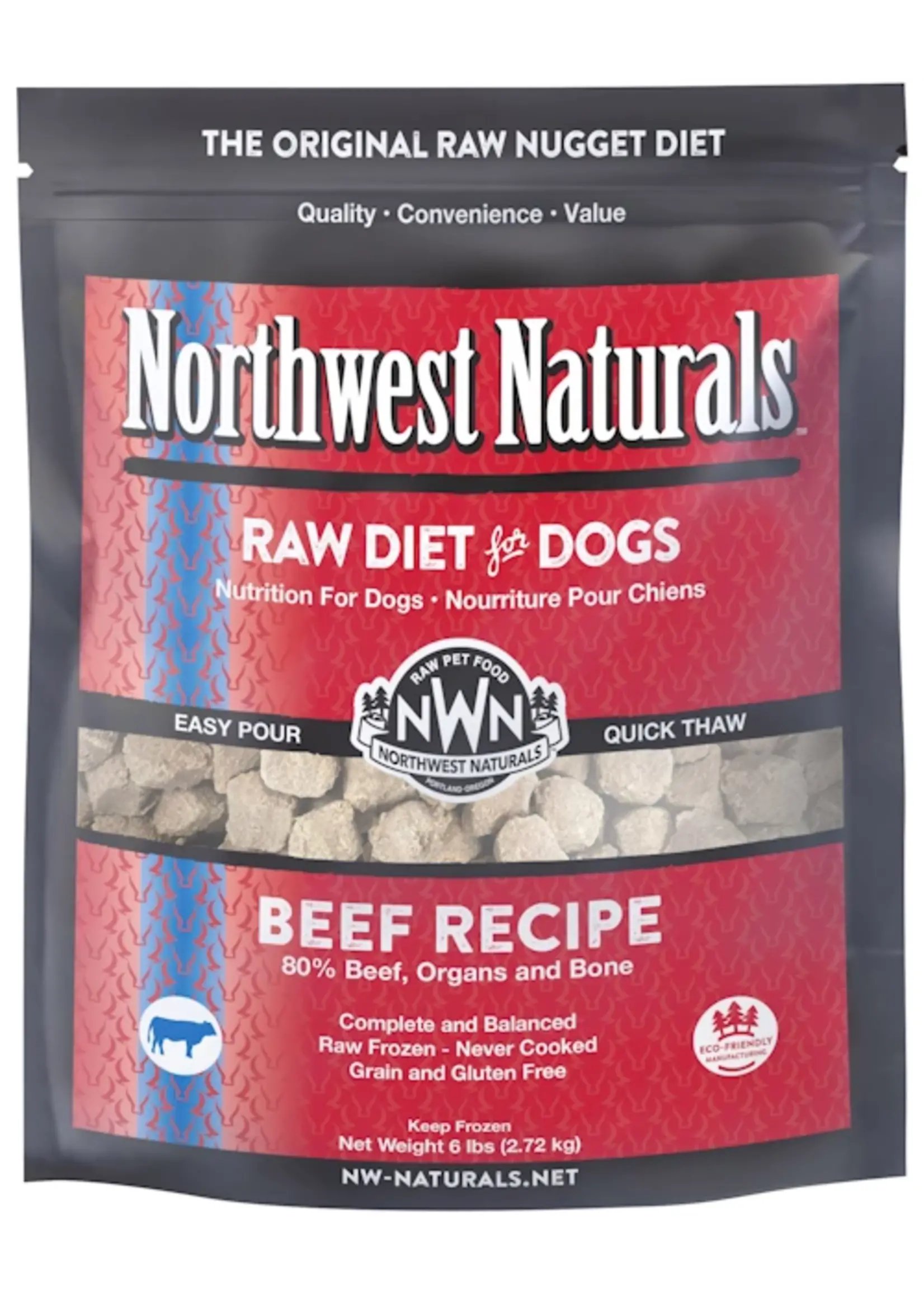 Northwest Naturals Northwest Naturals Raw Diet for Dogs Frozen Beef 6lb