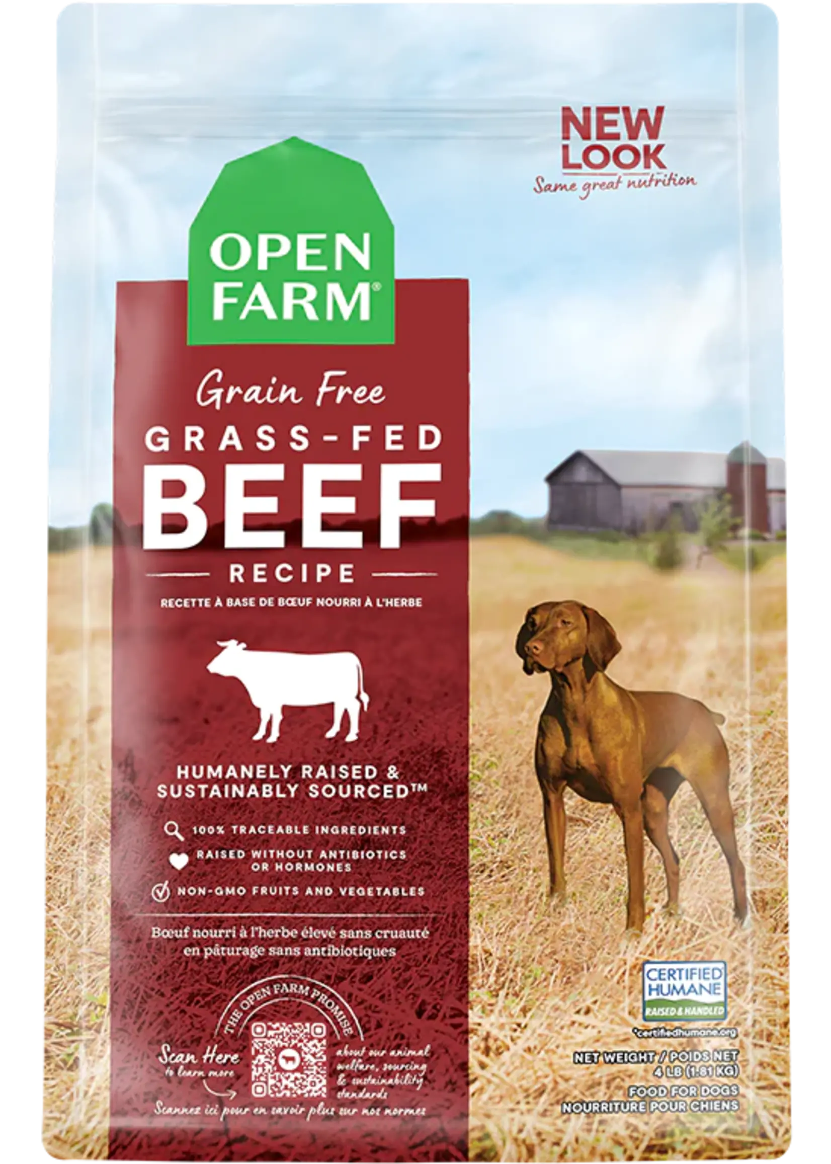 Open Farm Open Farm Grain-Free Grass Fed Beef Dry Dog Food