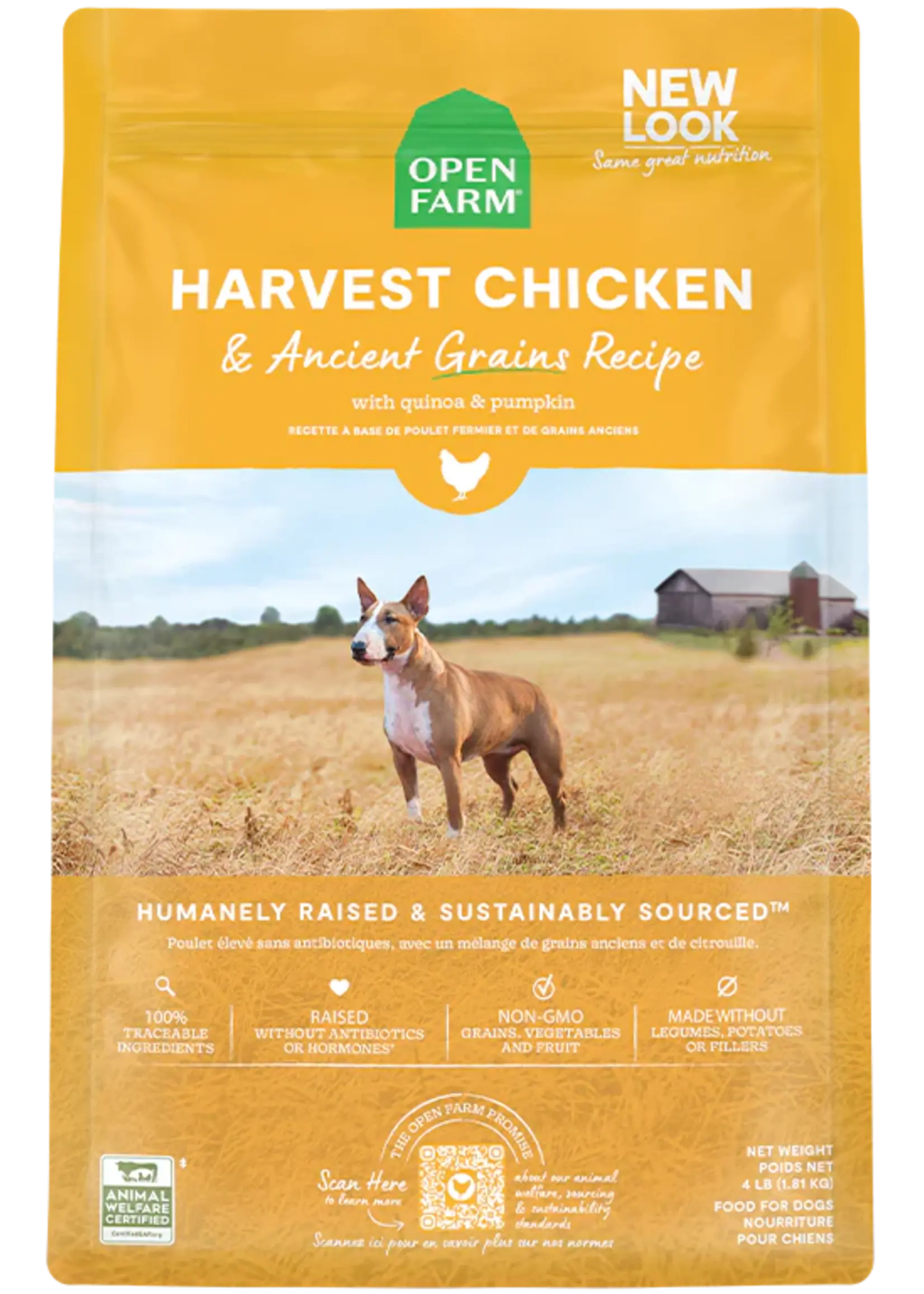 Open Farm Open Farm Harvest Chicken & Ancient Grains Dry Dog Food