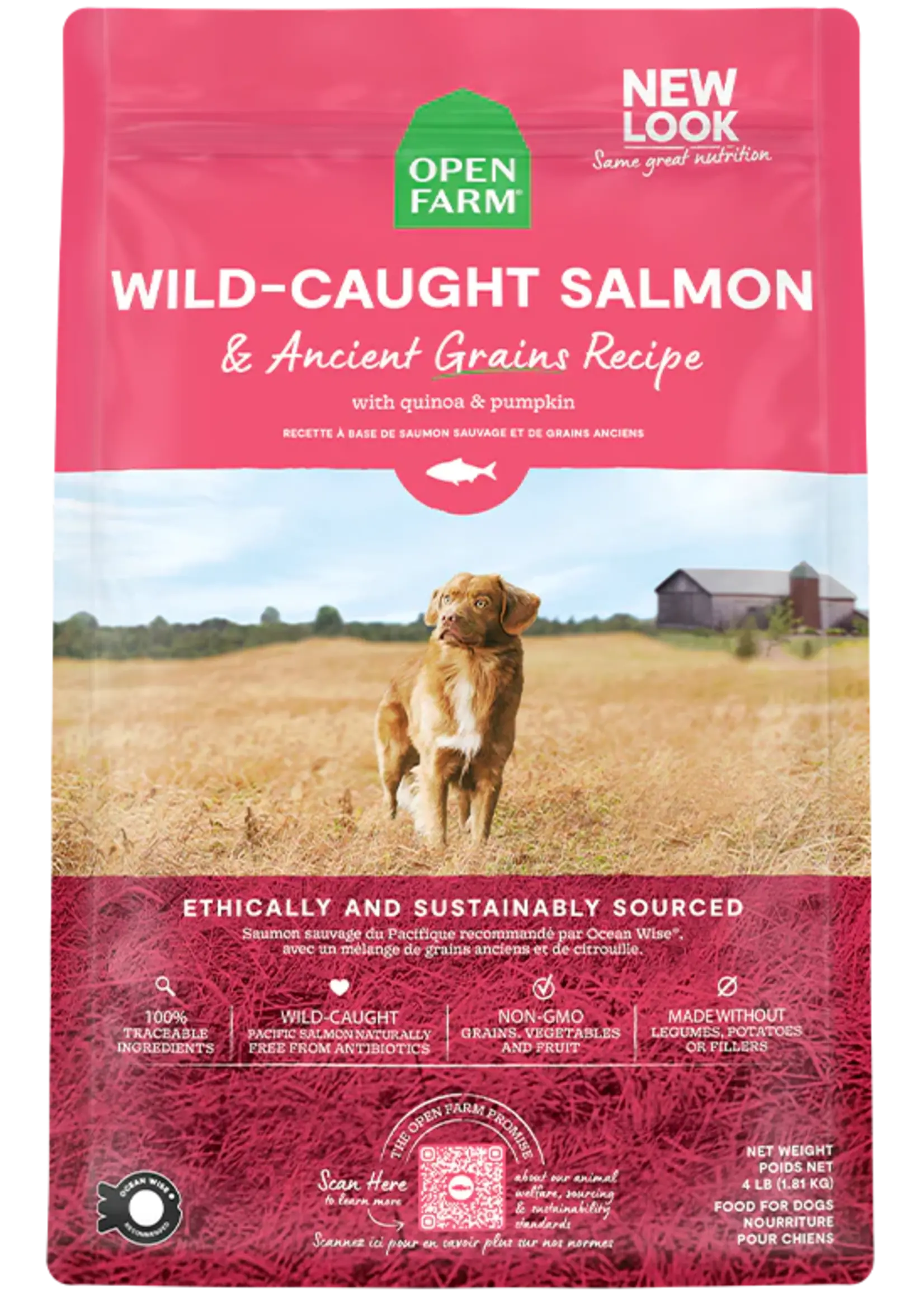 Open Farm Open Farm Wild-Caught Salmon & Ancient Grains Dry Dog Food