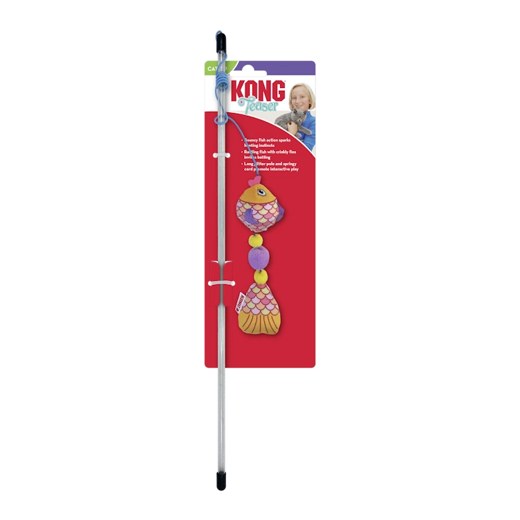 Kong Teaser Scrattles Fish Assorted - Skilos, A Family Pet Store