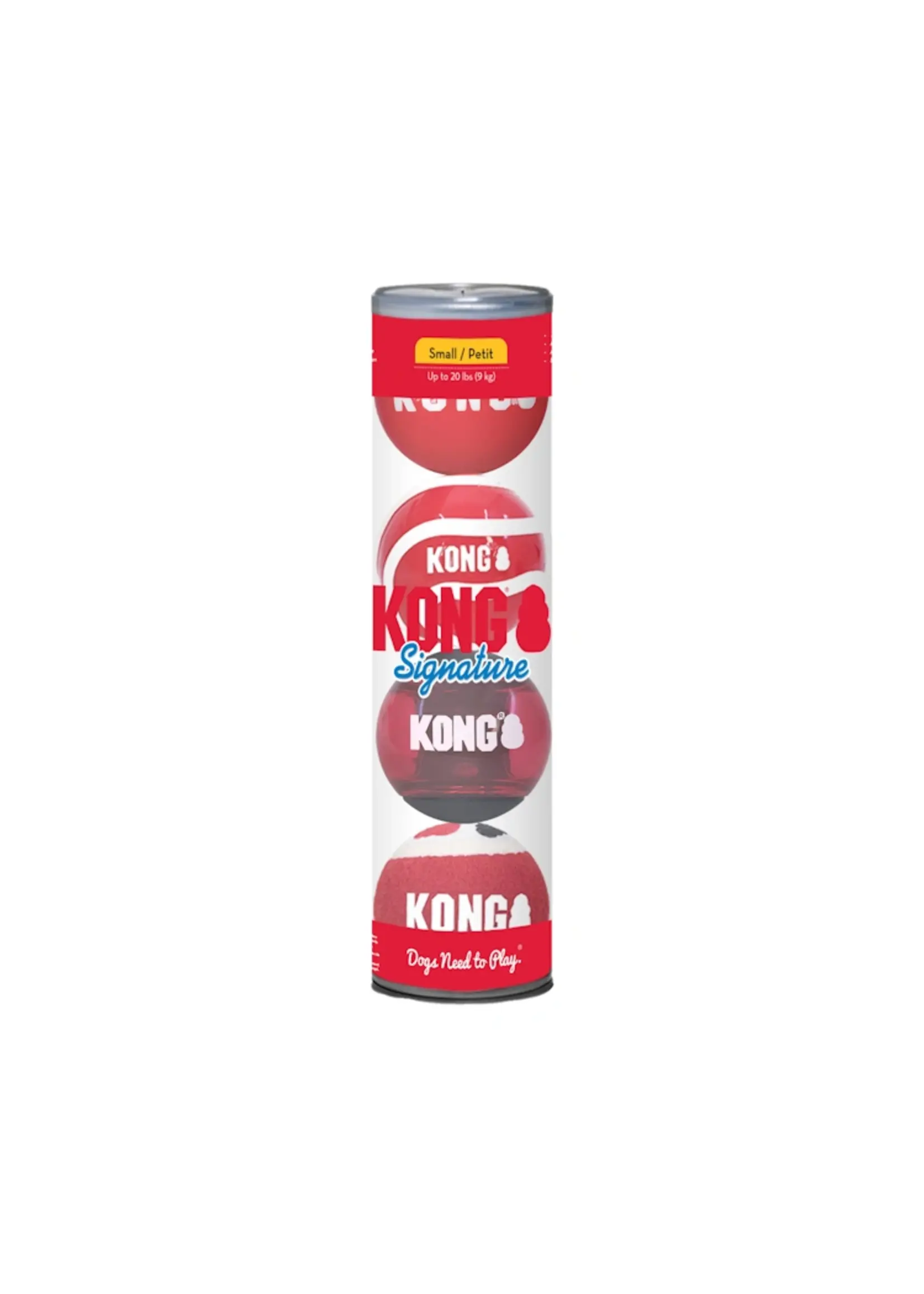 Kong Kong Signature Balls Assorted 4 pack Small