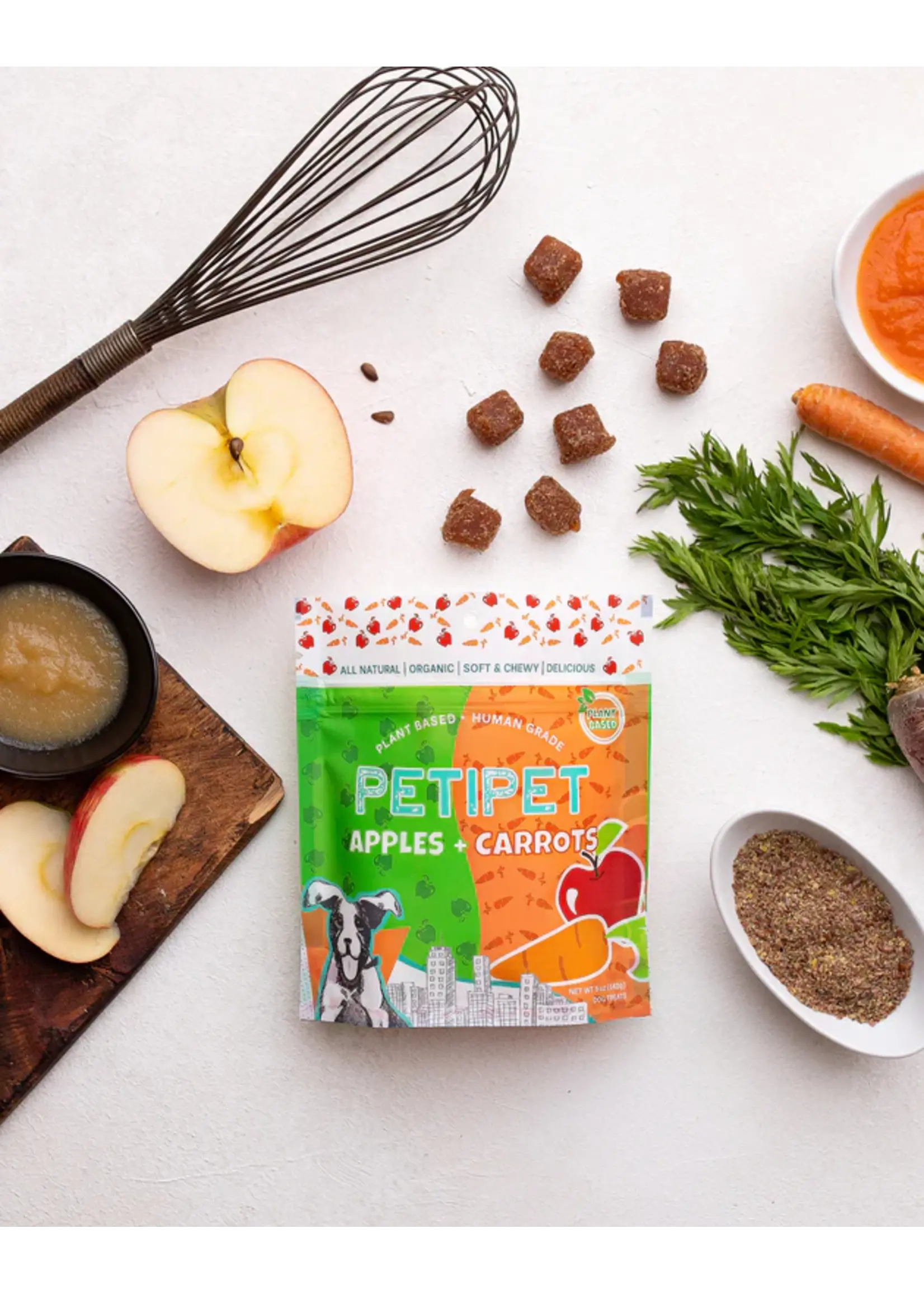 PETIPET PETIPET Fruit & Veggie Dog Treats Apples & Carrots