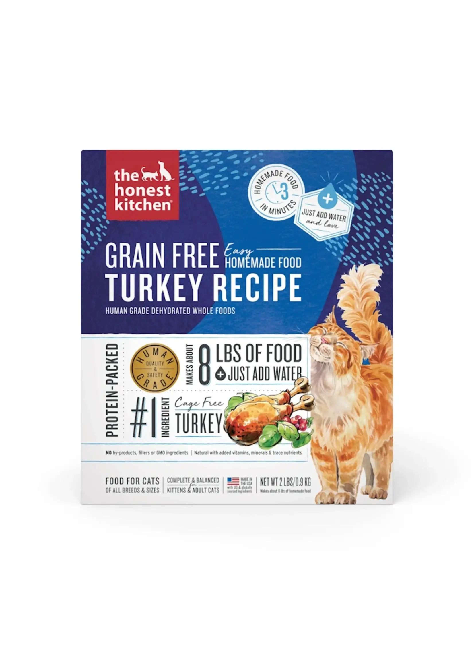 The Honest Kitchen Dehydrated Grain Free Turkey Cat Food Recipe 4lb