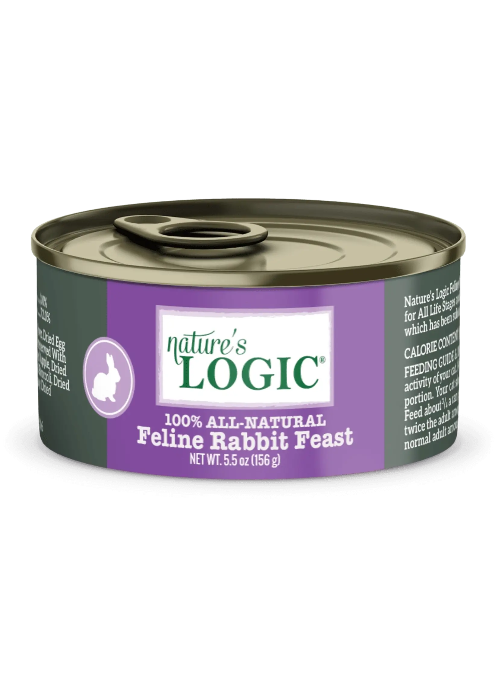 Nature's Logic Nature's Logic 5.5oz Canned Wet Cat Food Rabbit