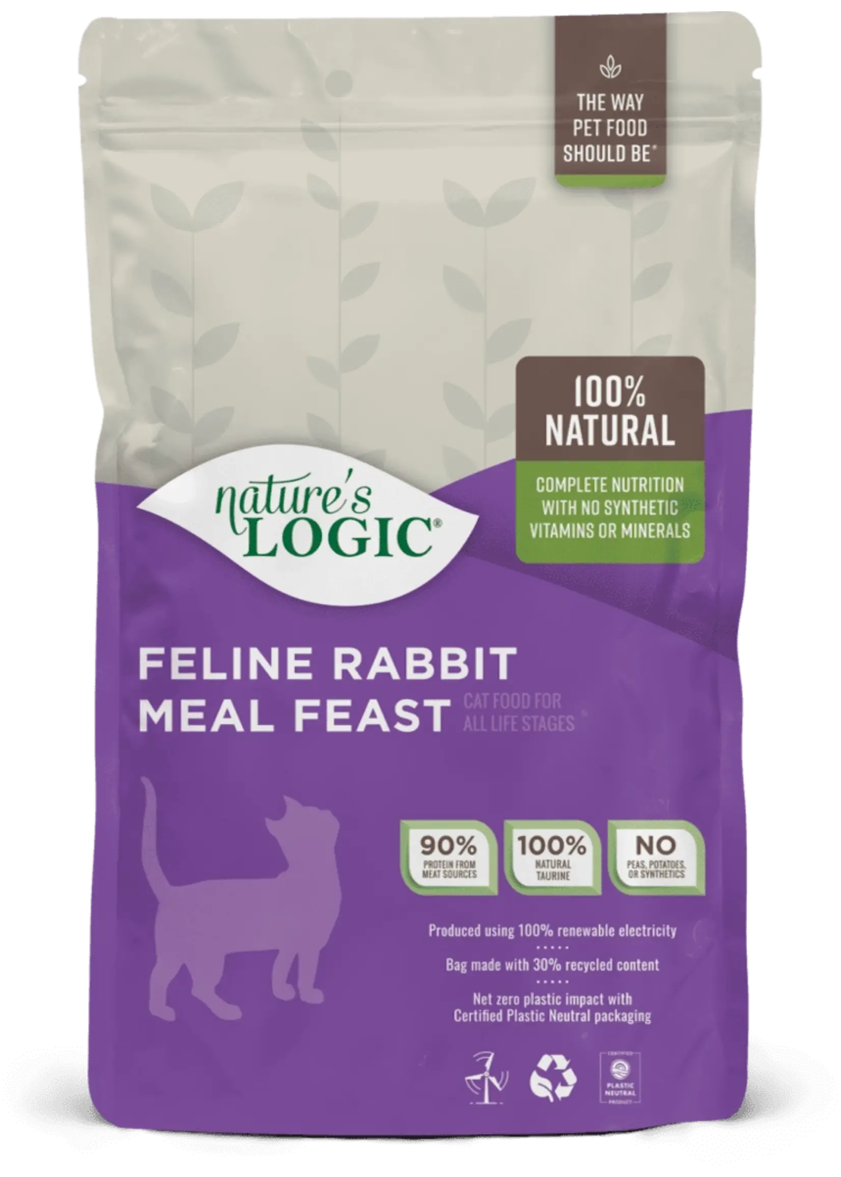 Nature's Logic Nature's Logic Cat Dry Food Rabbit 3.3lb Bag