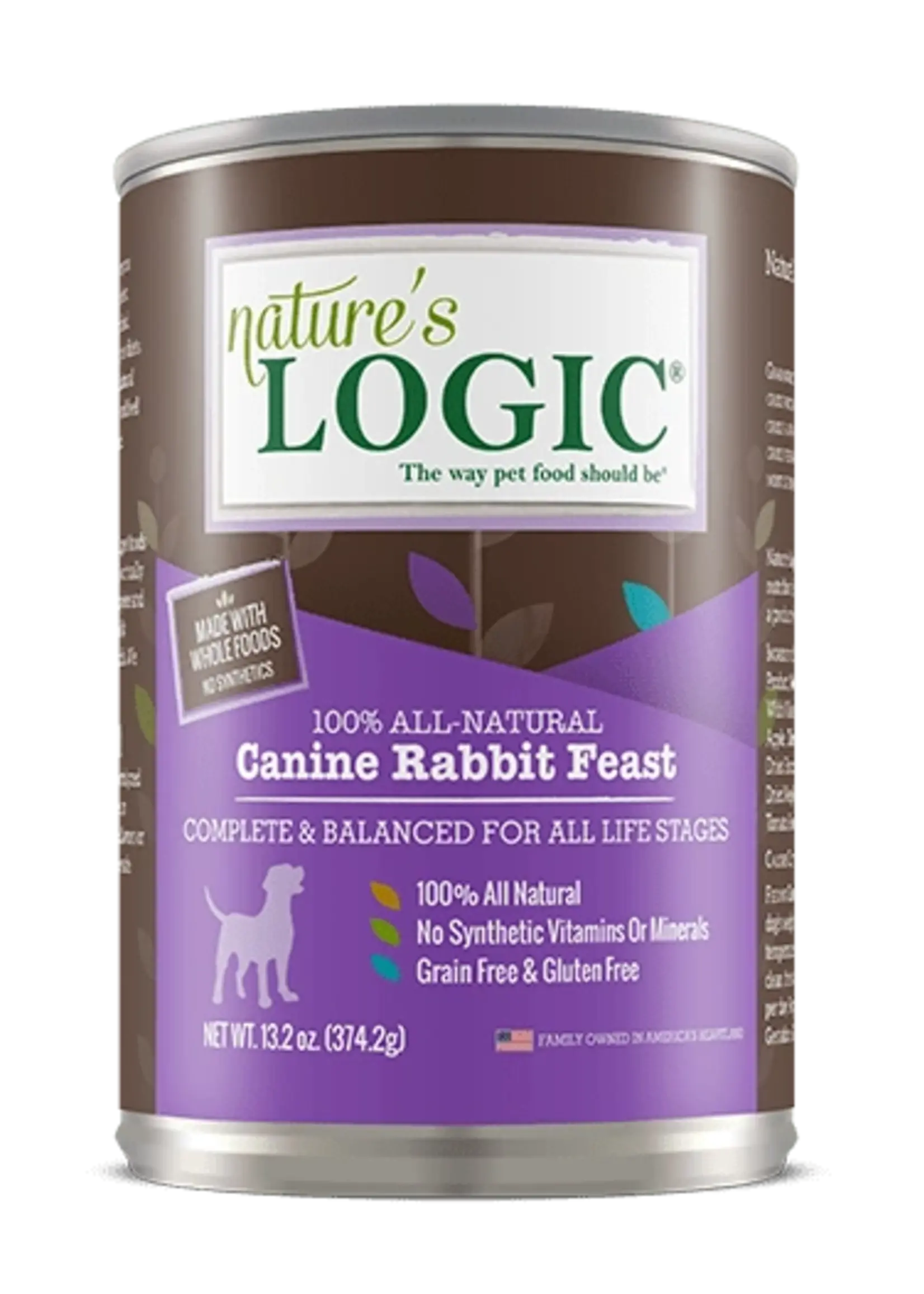 Nature's Logic Nature's Logic Canine Rabbit Feast Canned Wet Dog Food