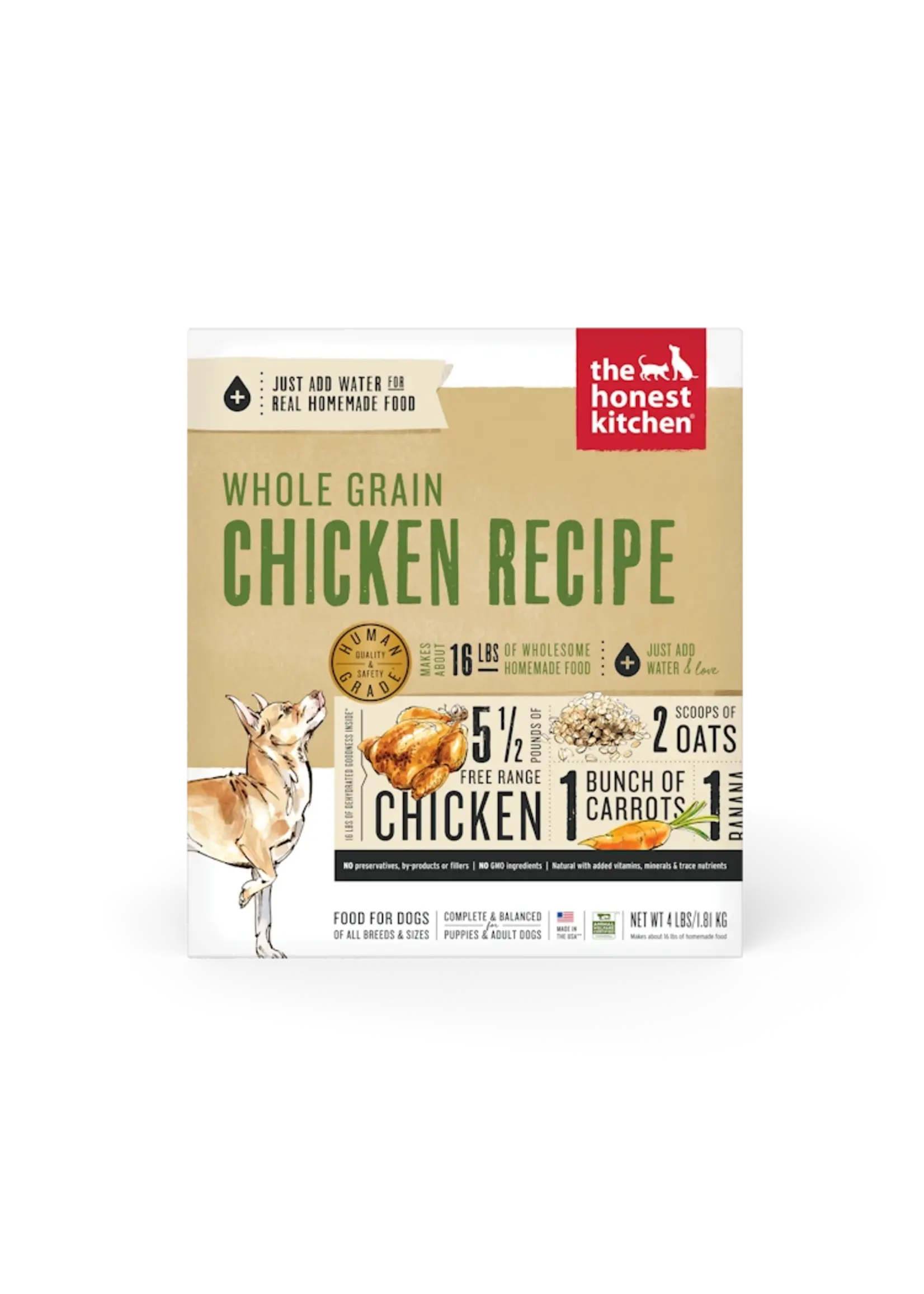 The Honest Kitchen Dehydrated Whole-Grain Chicken Dog Food