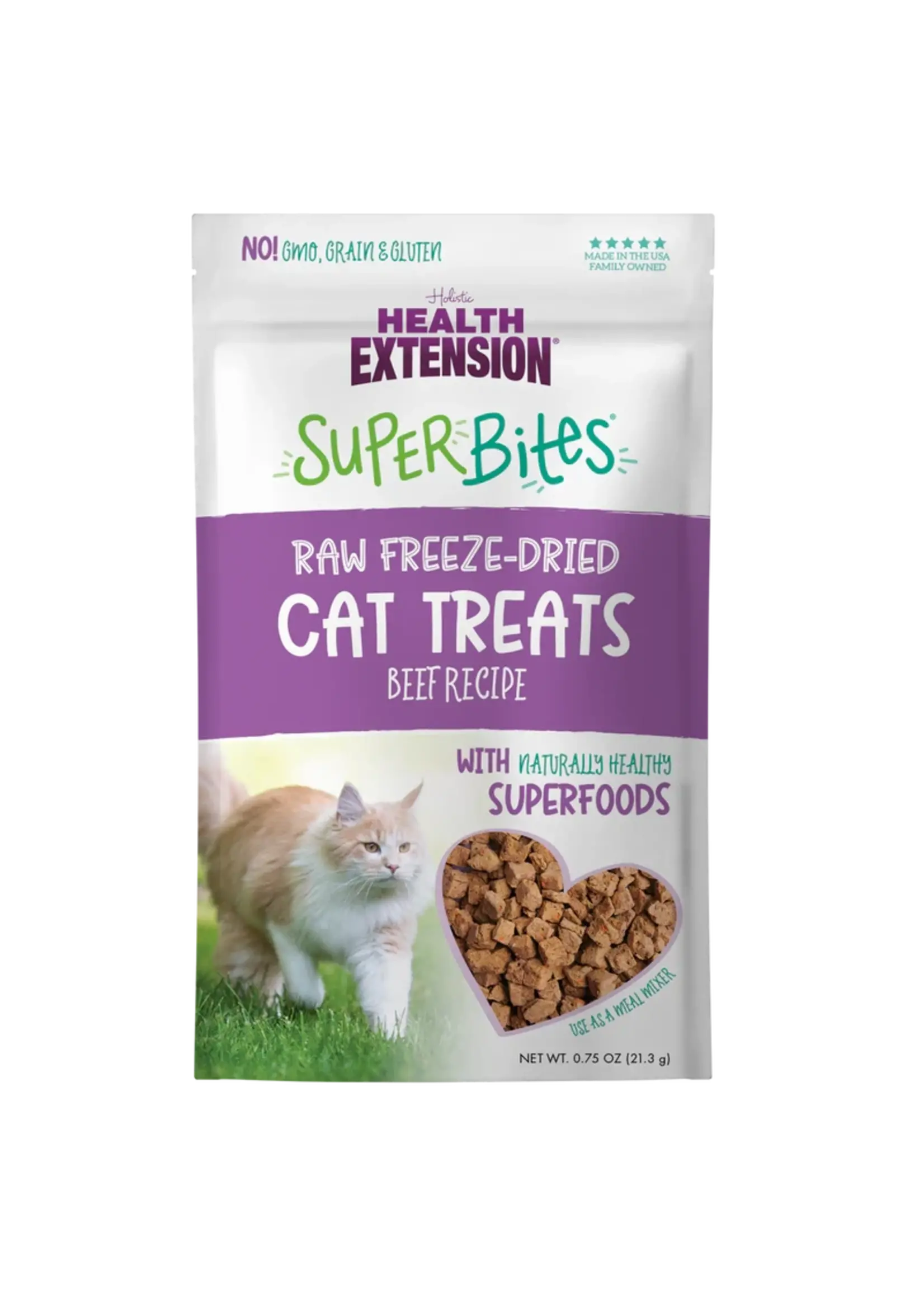Holistic Health Extension Holistic Health Extension Raw Freeze Dried Super Bites Cat Treat Beef