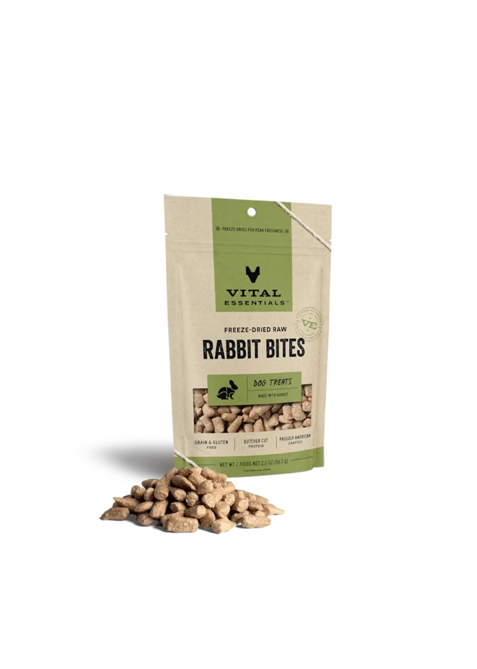 Vital Essentials Vital Essentials Freeze-Dried Dog Treats Rabbit Bites