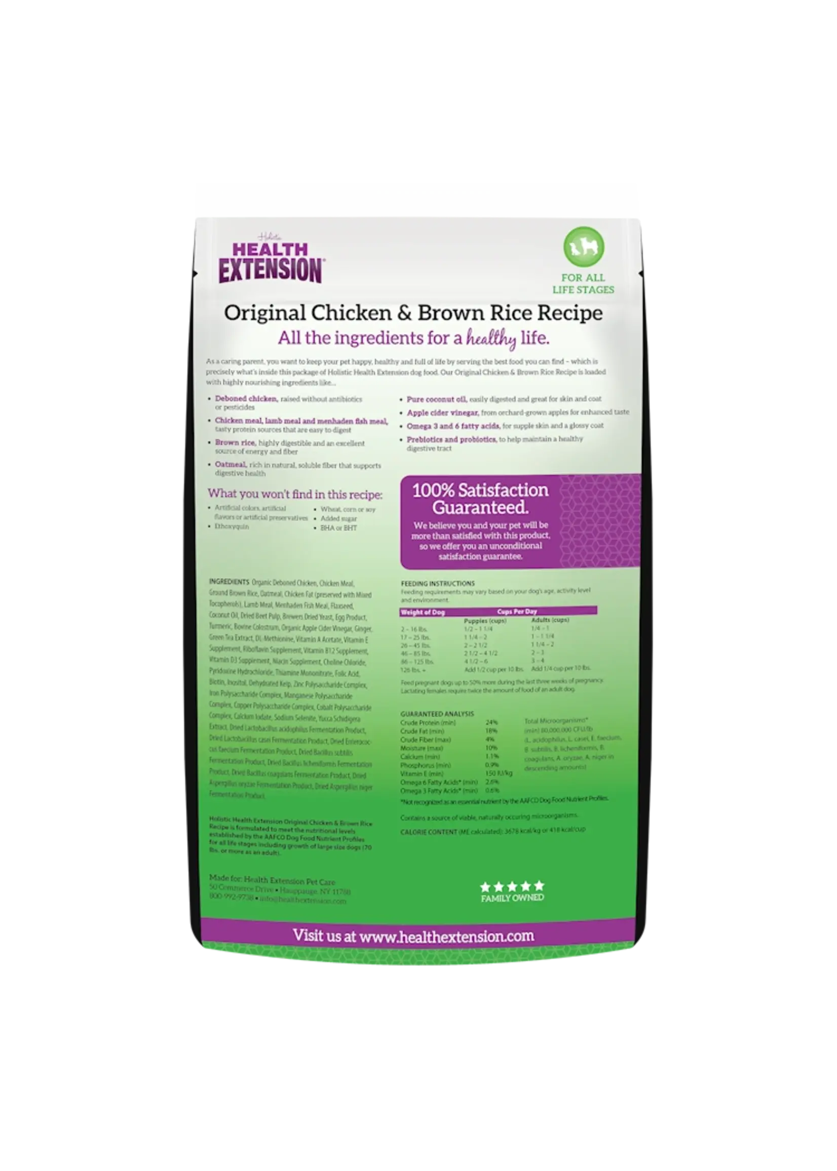 Holistic Health Extension Health Extension Dog Food Original Chicken & Brown Rice