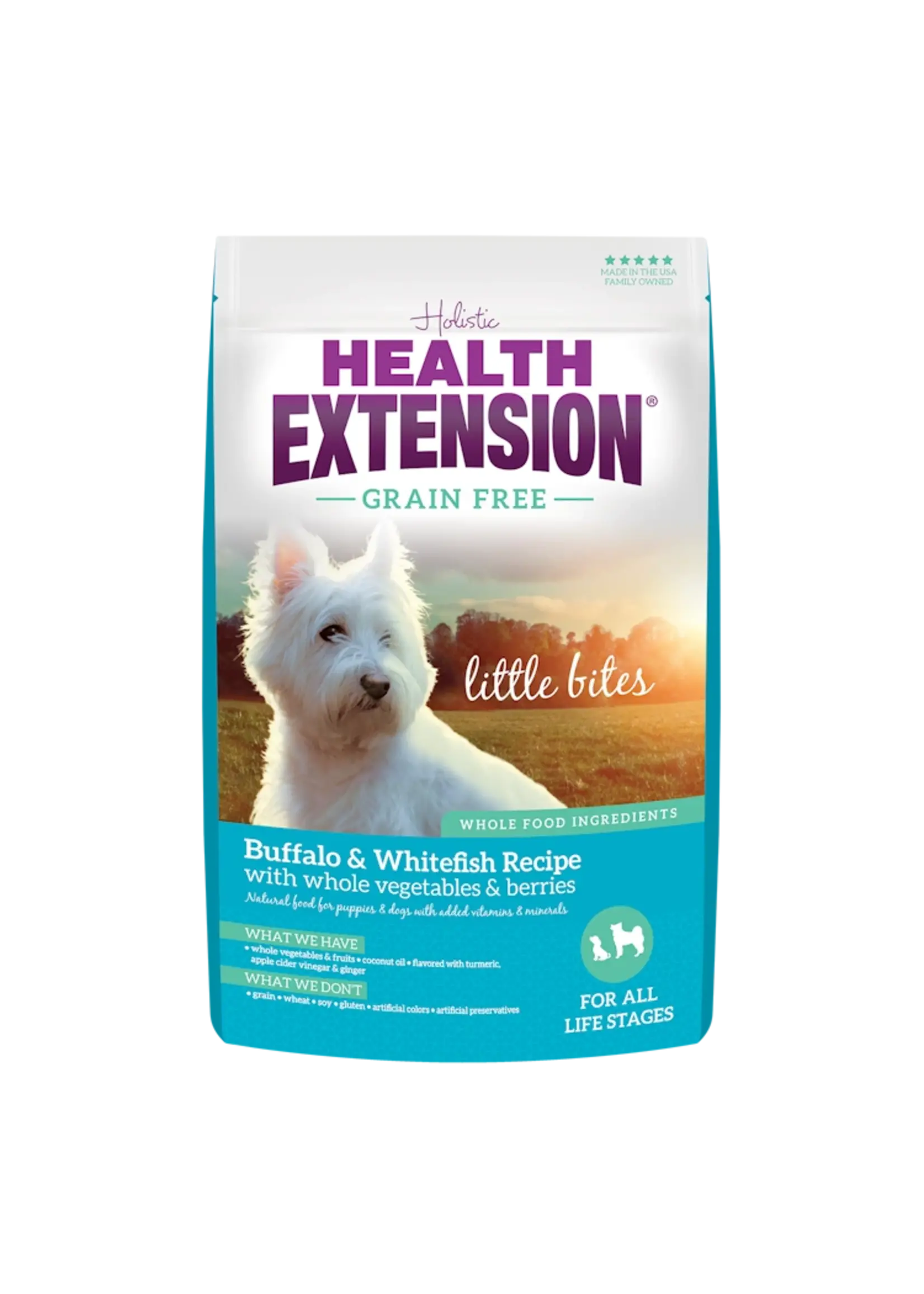 Holistic Health Extension Health Extension Dog Food GF Little Bites Buffalo & Whitefish