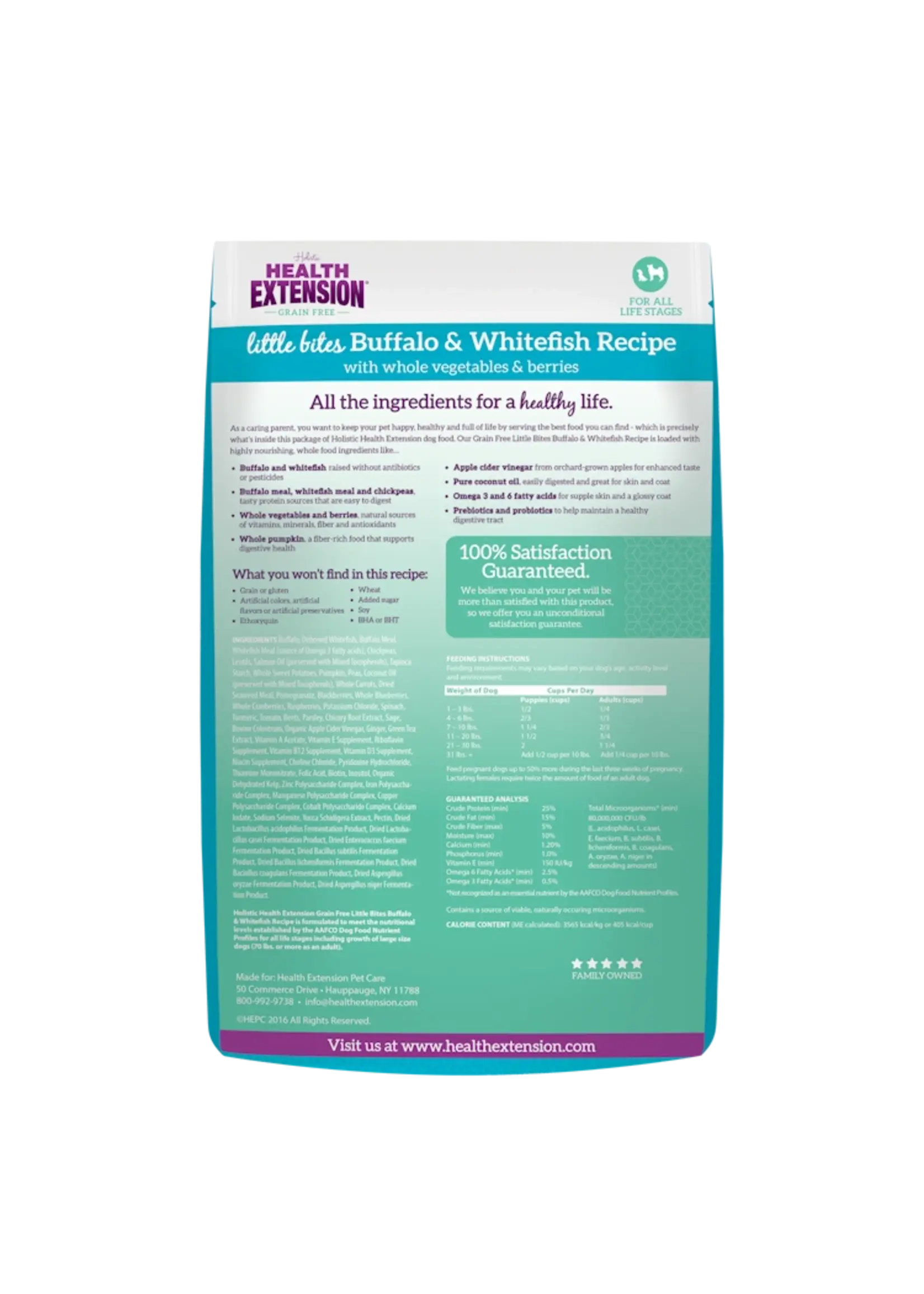 Holistic Health Extension Health Extension Dog Food GF Little Bites Buffalo & Whitefish