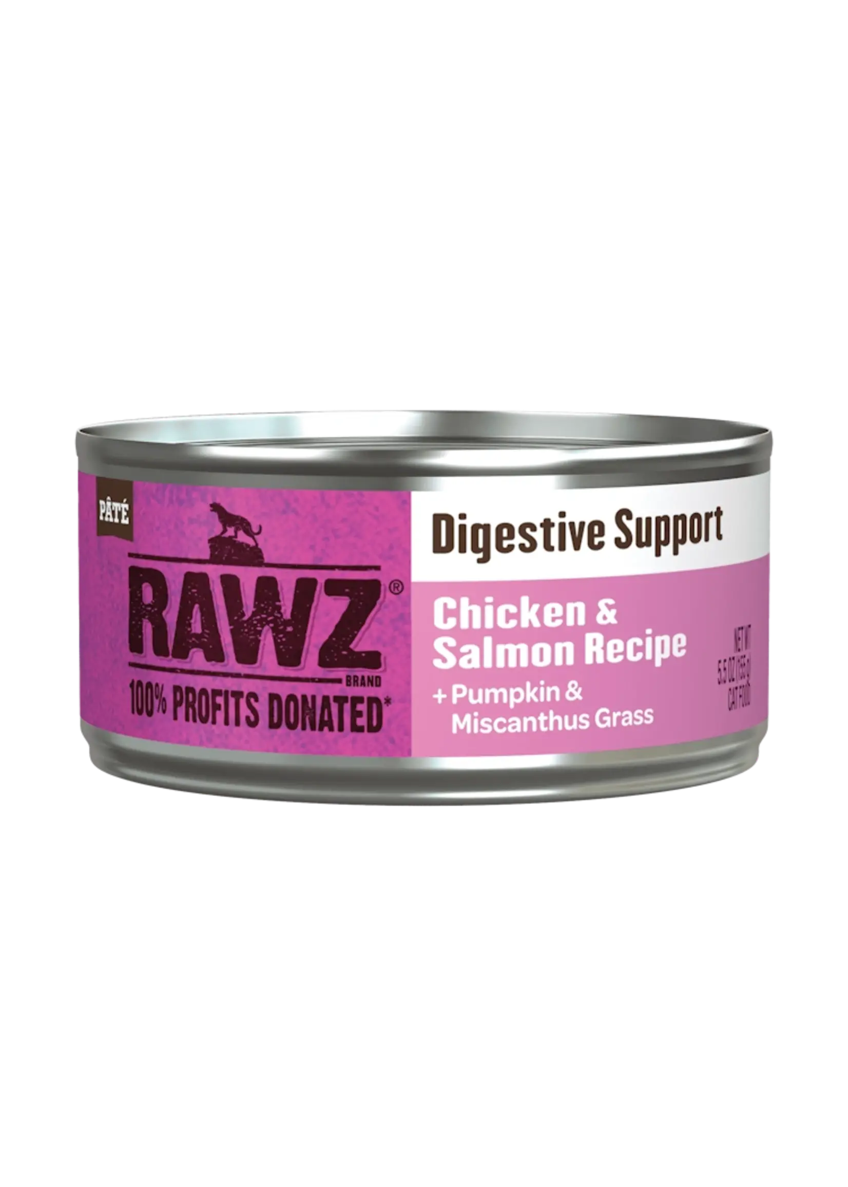 Rawz Rawz Solutions Digestive Support Chicken & Salmon Cat Can 5.5 oz