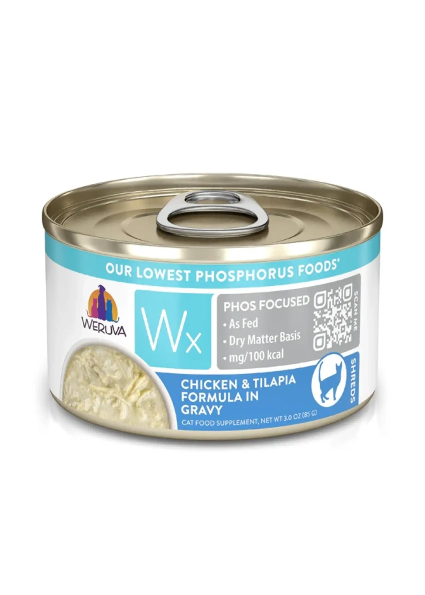 Weruva Weruva Cat Wx Low Phosphorus Chicken & Tilapia in Gravy, 3oz Can