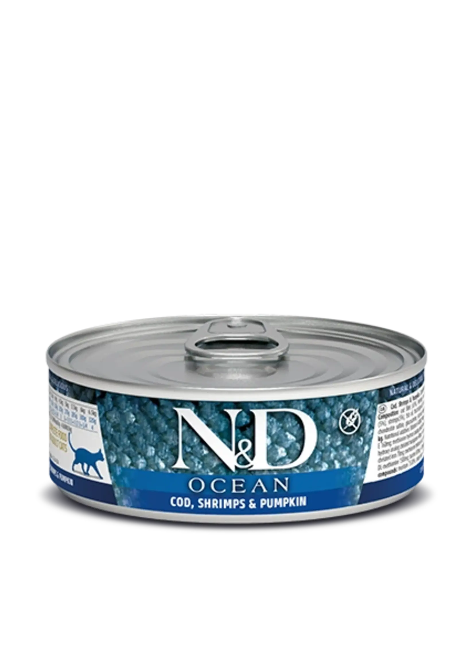 Farmina Farmina Cat N&D Ocean: Cod/Shrimp/Pumpkin, 2.8oz Can