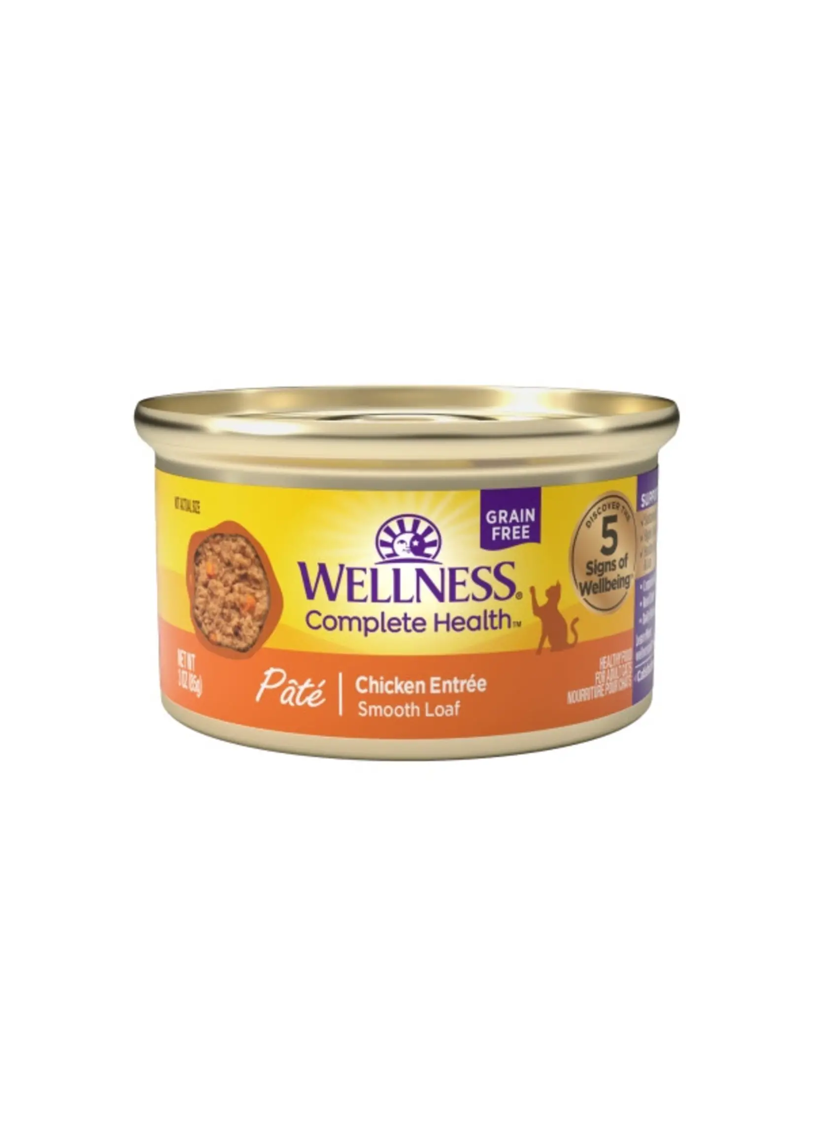 Wellness Wellness Complete Health Pate Grain-Free Chicken Formula, 3oz Can