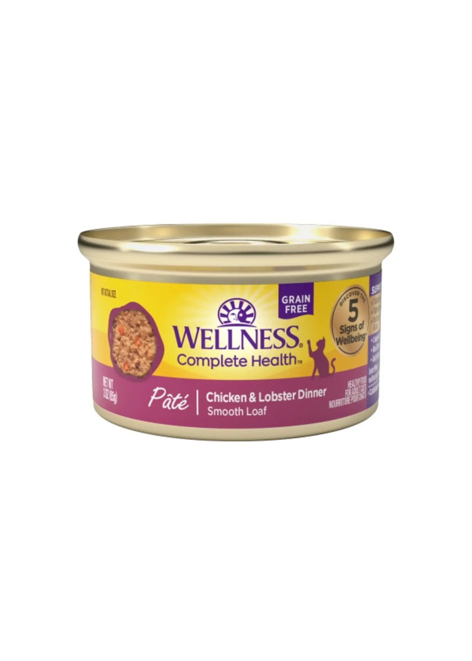 Wellness Wellness Complete Health Pate Grain-Free Chicken & Lobster Formula, 3oz Can