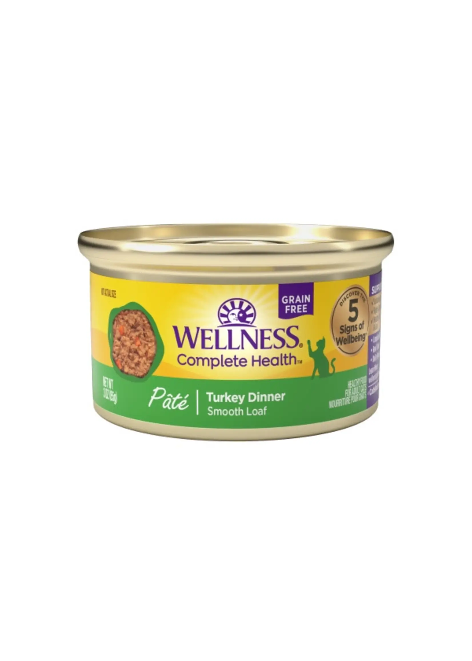Wellness Wellness Complete Health Pate Grain-Free Turkey Formula, 3oz Can