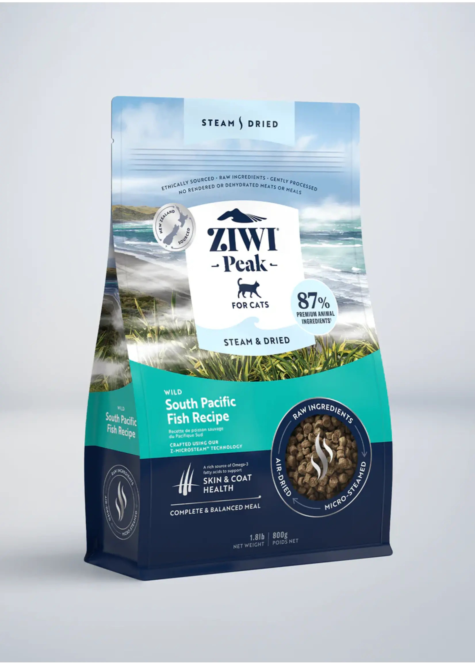 Ziwi Peak Ziwi Peak Steam-Dried Cat Food South Pacific Fish