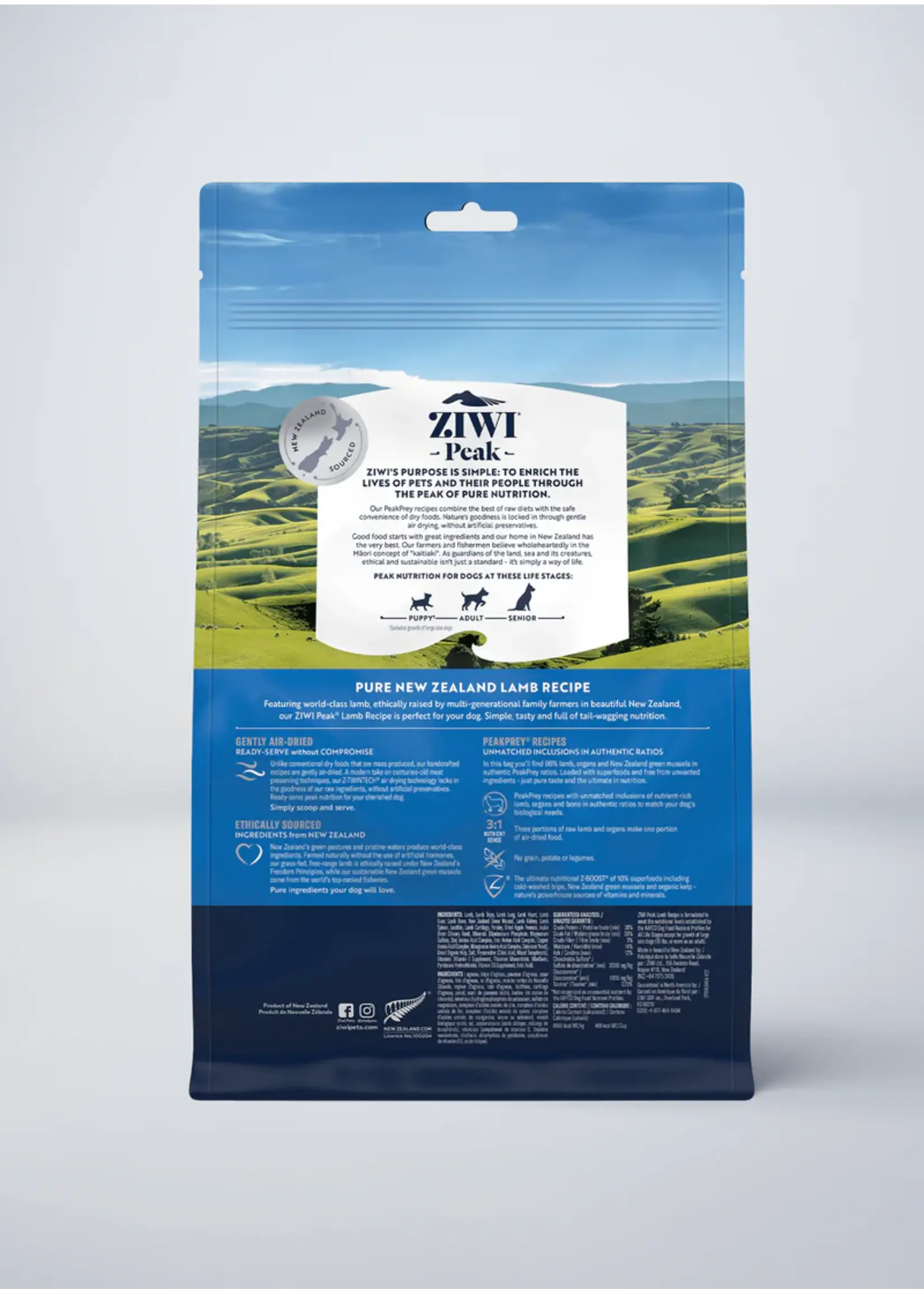 Ziwi Peak Ziwi Peak Air-Dried Dog Food Lamb