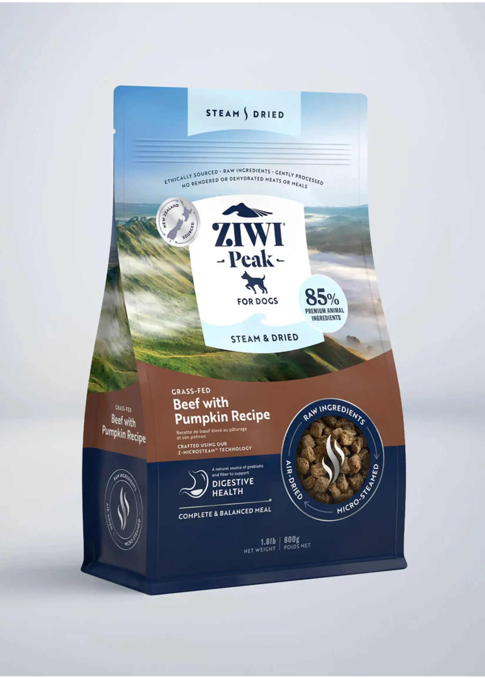 Ziwi Peak Ziwi Peak Steam-Dried Dog Food Beef with Pumpkin