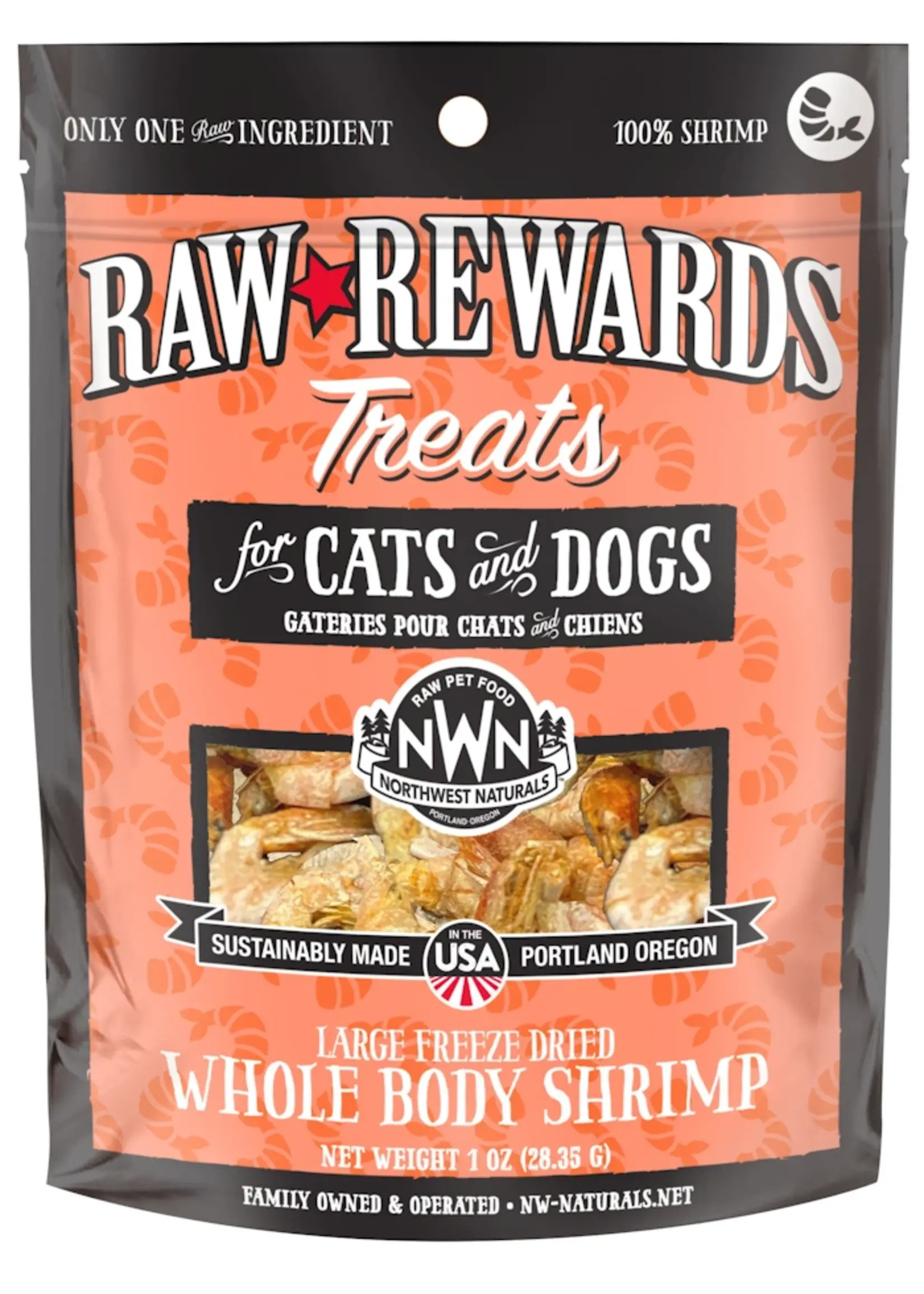 Northwest Naturals Northwest Naturals Freeze Dried Shrimp Treat 1oz