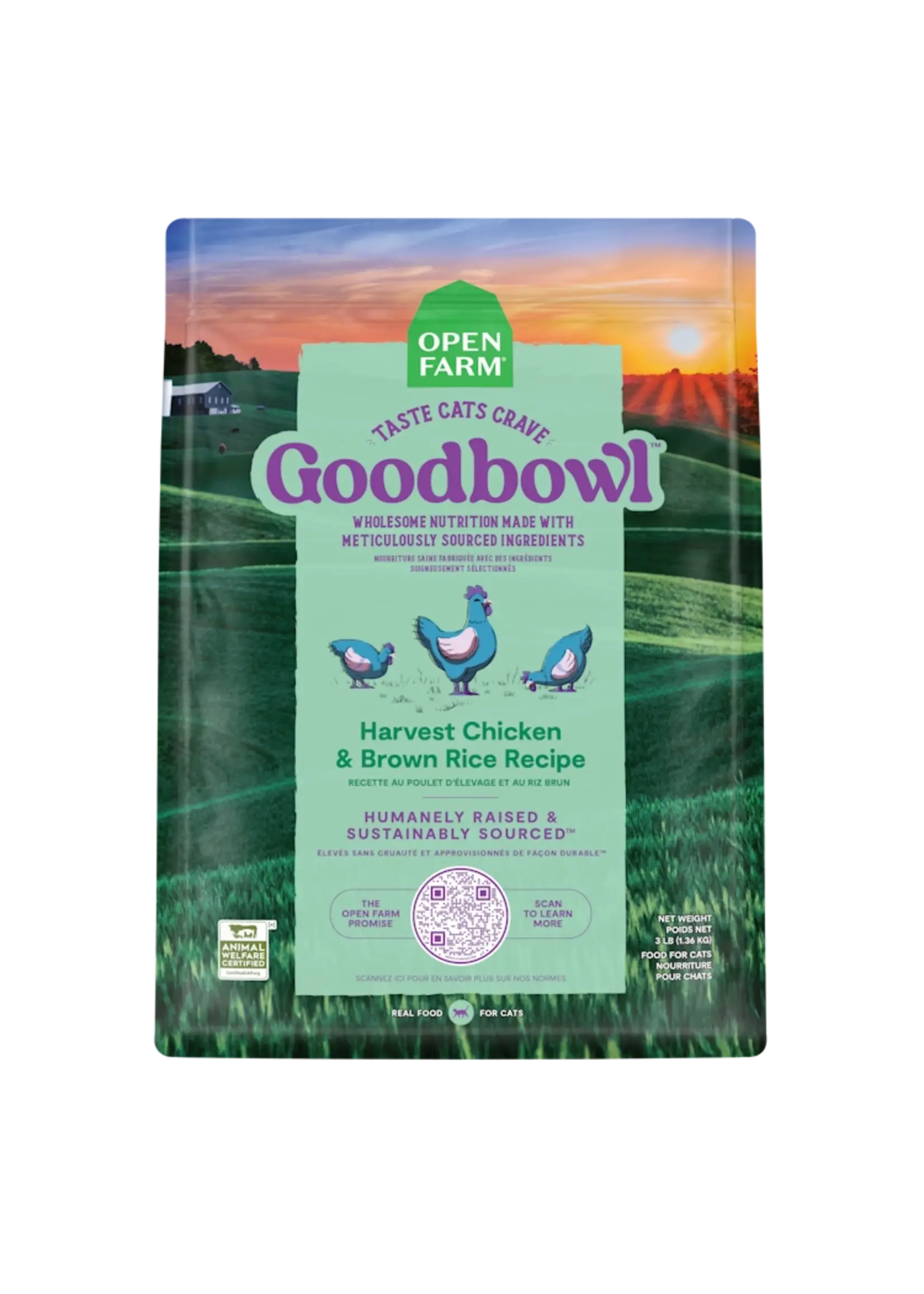 Open Farm Open Farm Cat Goodbowl Harvest Chicken 3lb