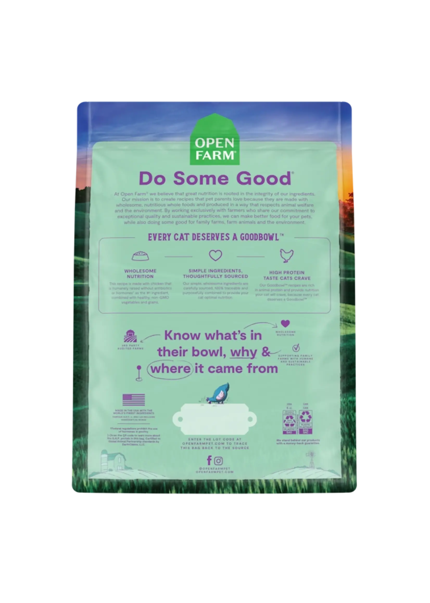 Open Farm Open Farm Cat Goodbowl Harvest Chicken 3lb