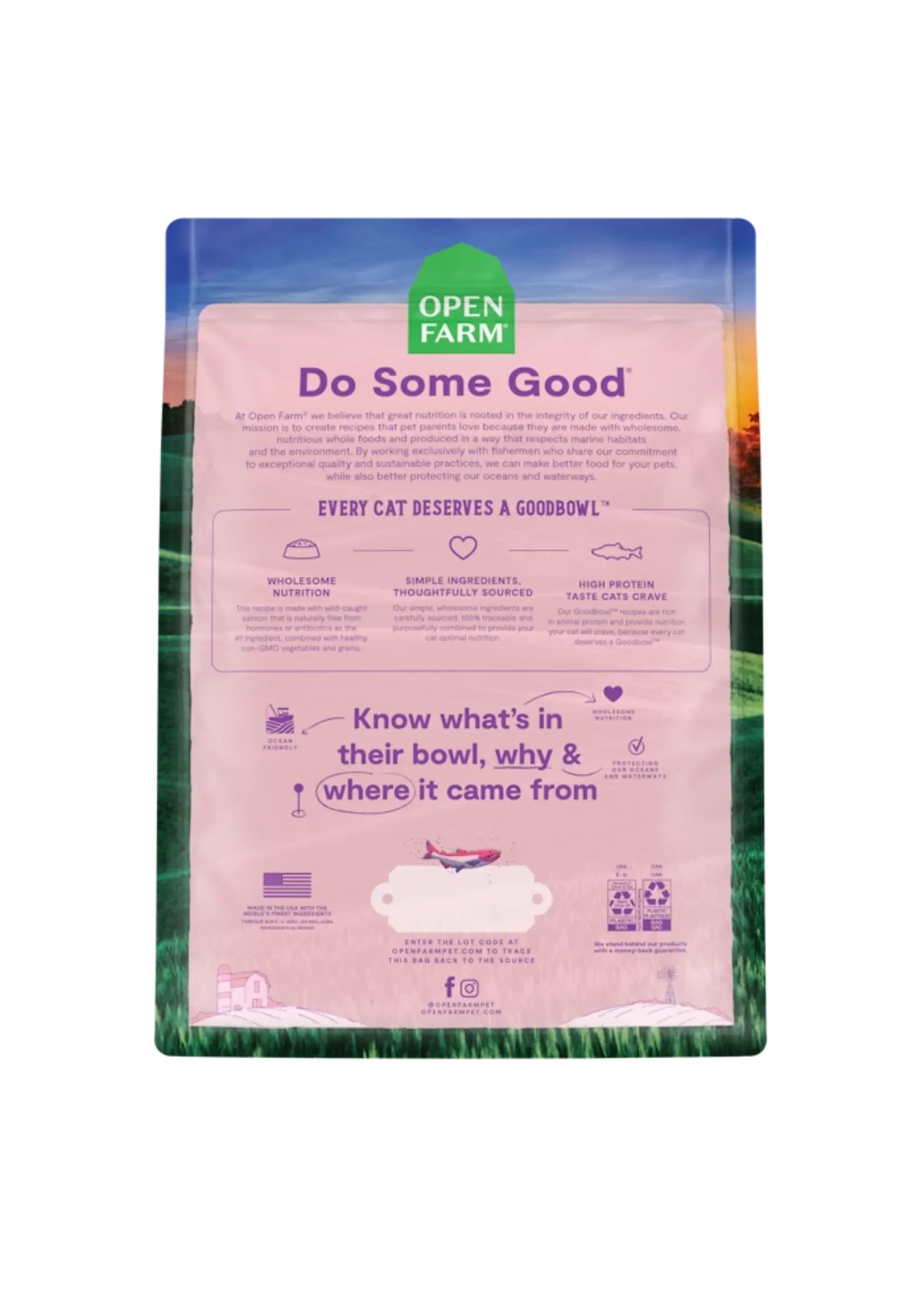 Open Farm Open Farm Cat Goodbowl Wild-Caught Salmon 3lb