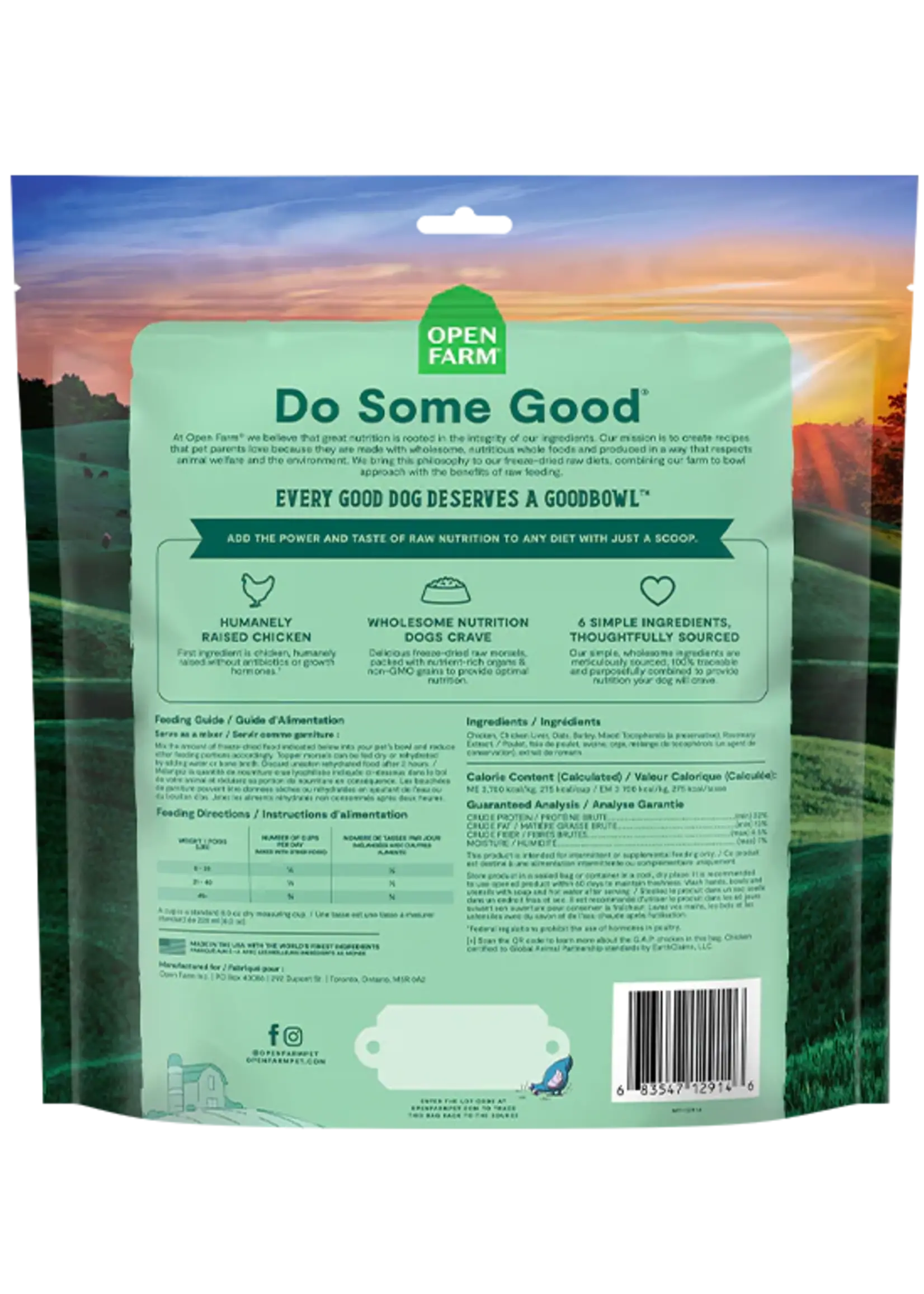 Open Farm Open Farm Freeze-Dried Goodbowl Harvest Chicken