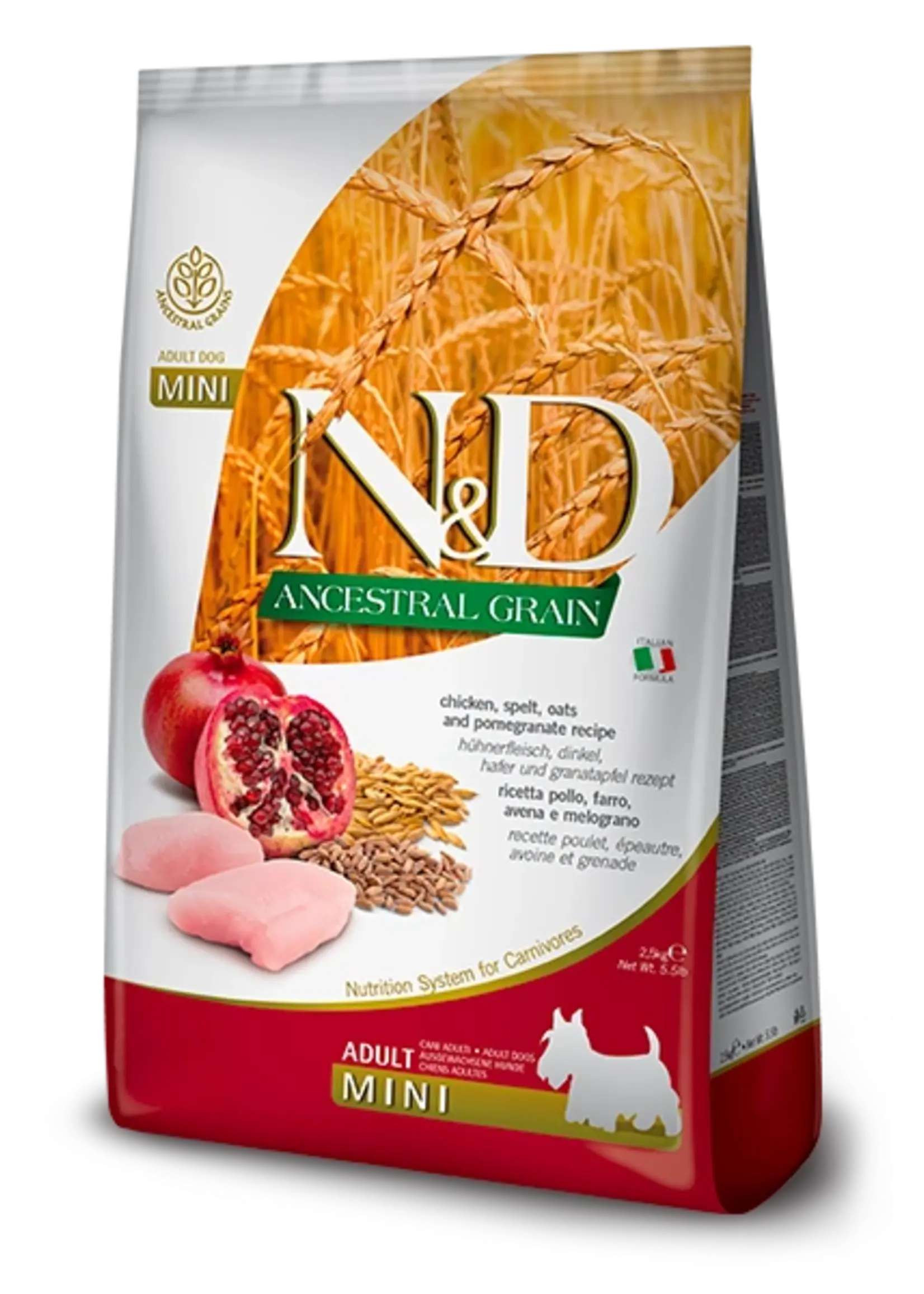 Farmina Farmina Dog N&D Ancestral Grain Chicken Adult Mini 5.5lb