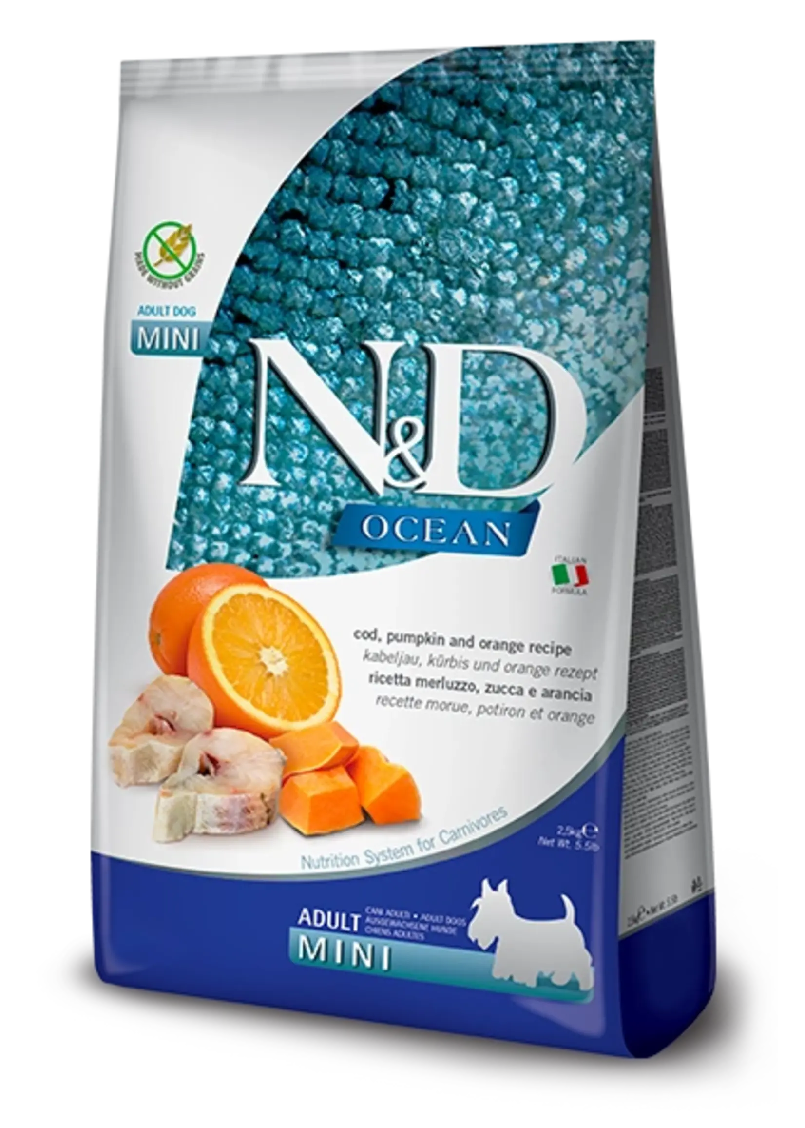 Farmina Farmina Dog N&D Ocean Cod & Pumpkin Mini 5.5lb